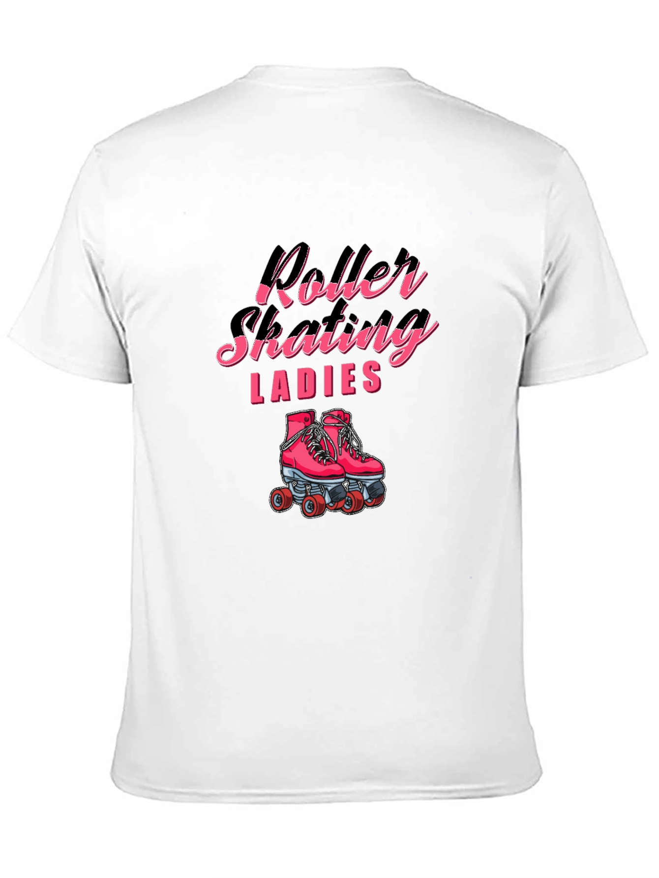 Roller Skating Ladies Graphic Tee - Black