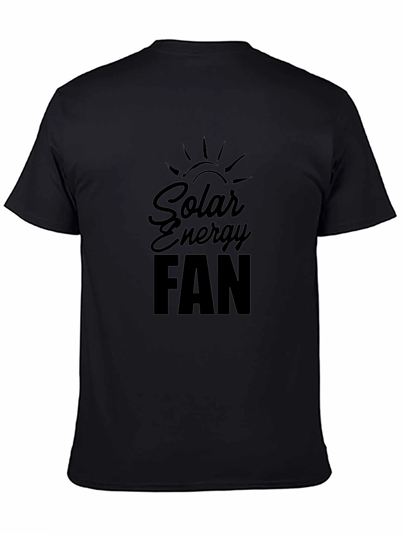 Solar Energy Fan Black T-Shirt