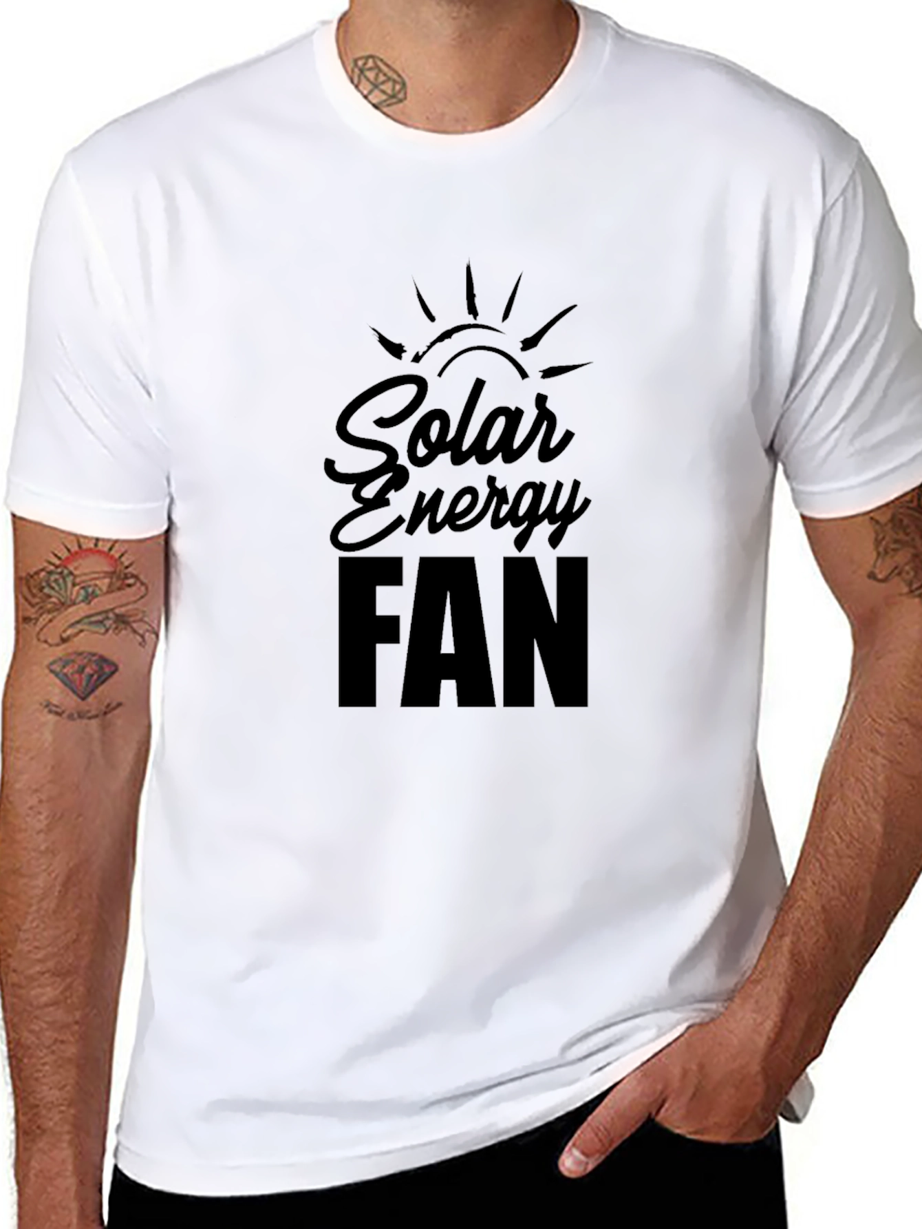 Solar Energy Fan Black T-Shirt