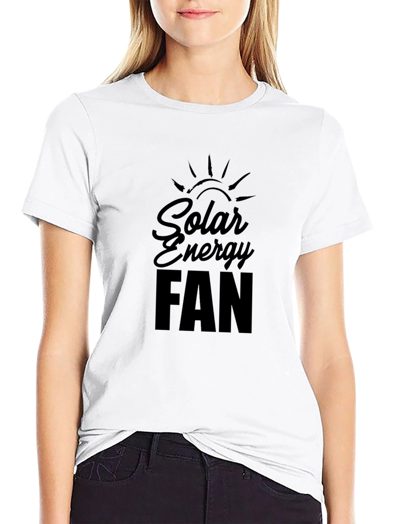 Solar Energy Fan Black T-Shirt