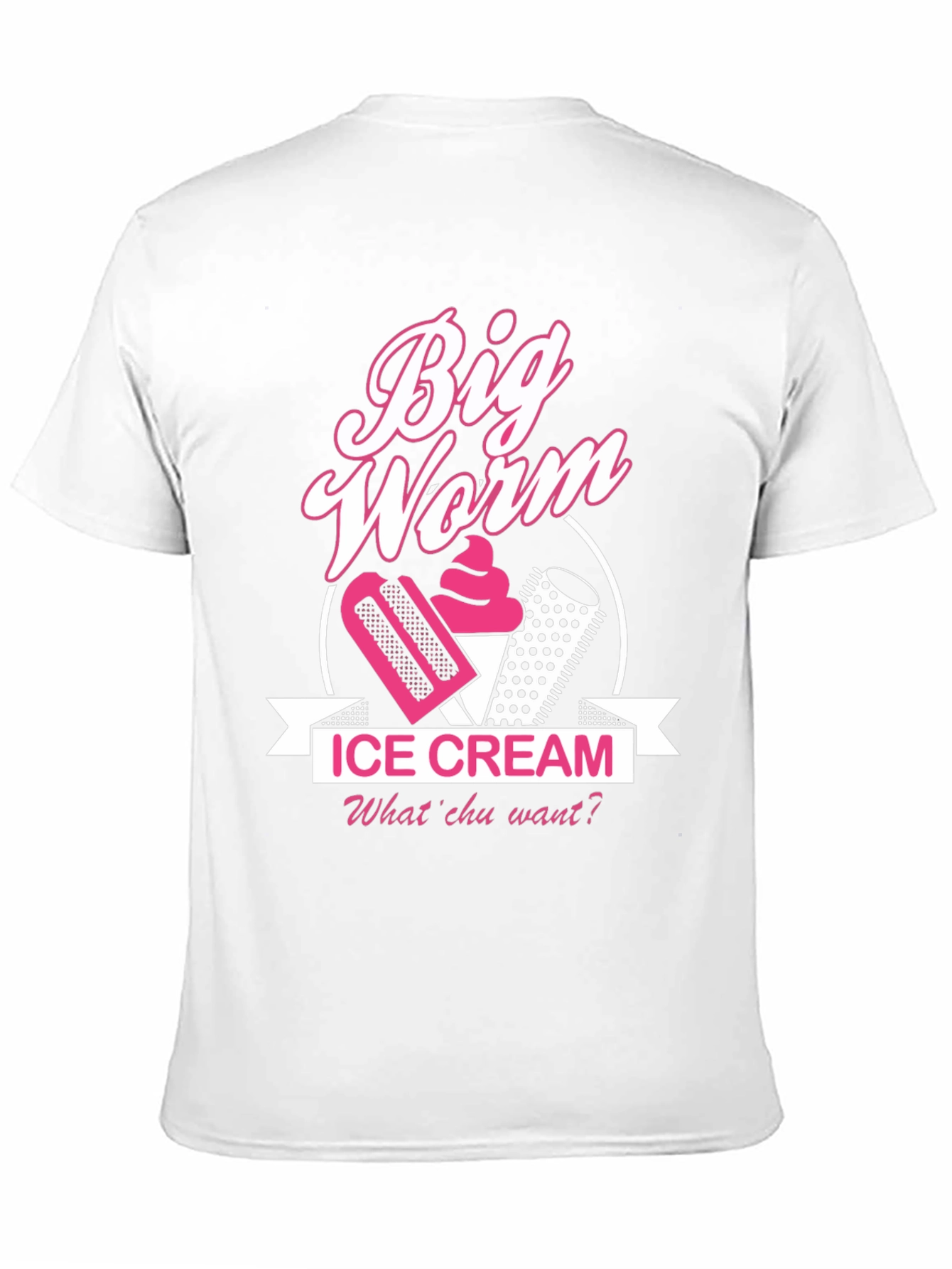 Big Worm Ice Cream Black T-Shirt