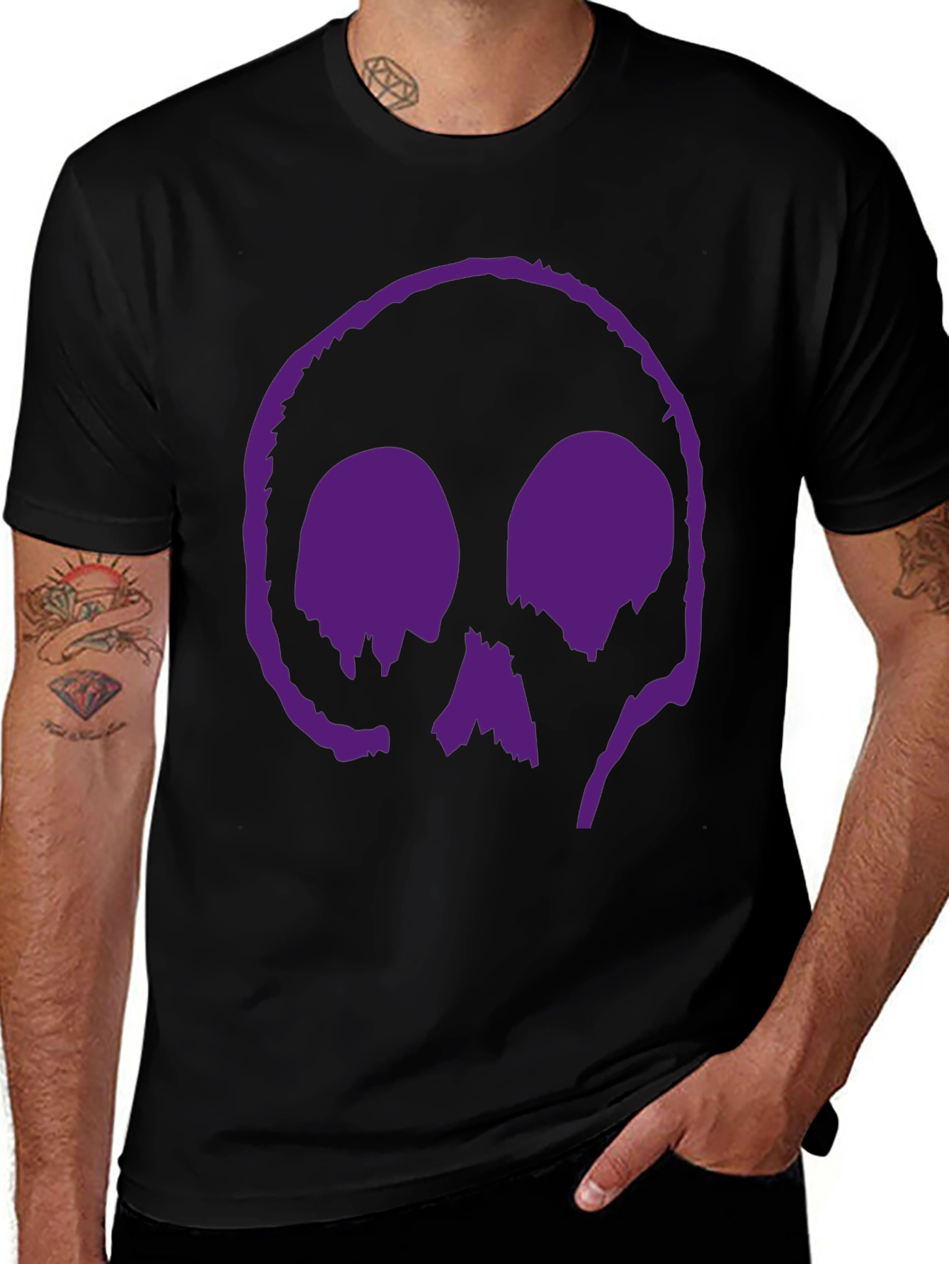 Skull Graphic T-Shirt - Edgy Dark Design
