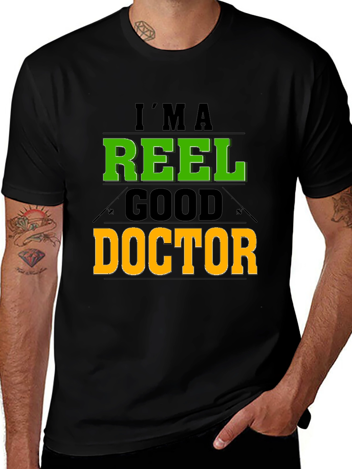 Reel Good Doctor T-Shirt Fishing Lover Graphic Tee