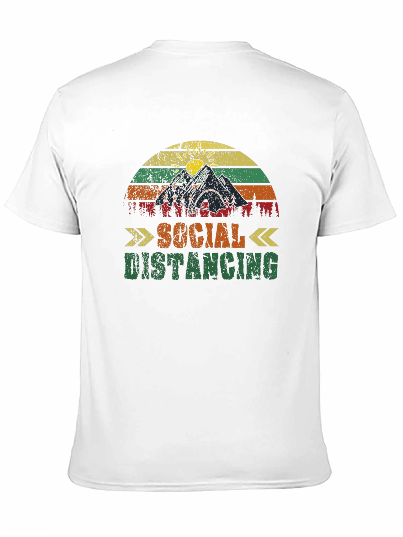 Social Distancing T-Shirt - Camping Design