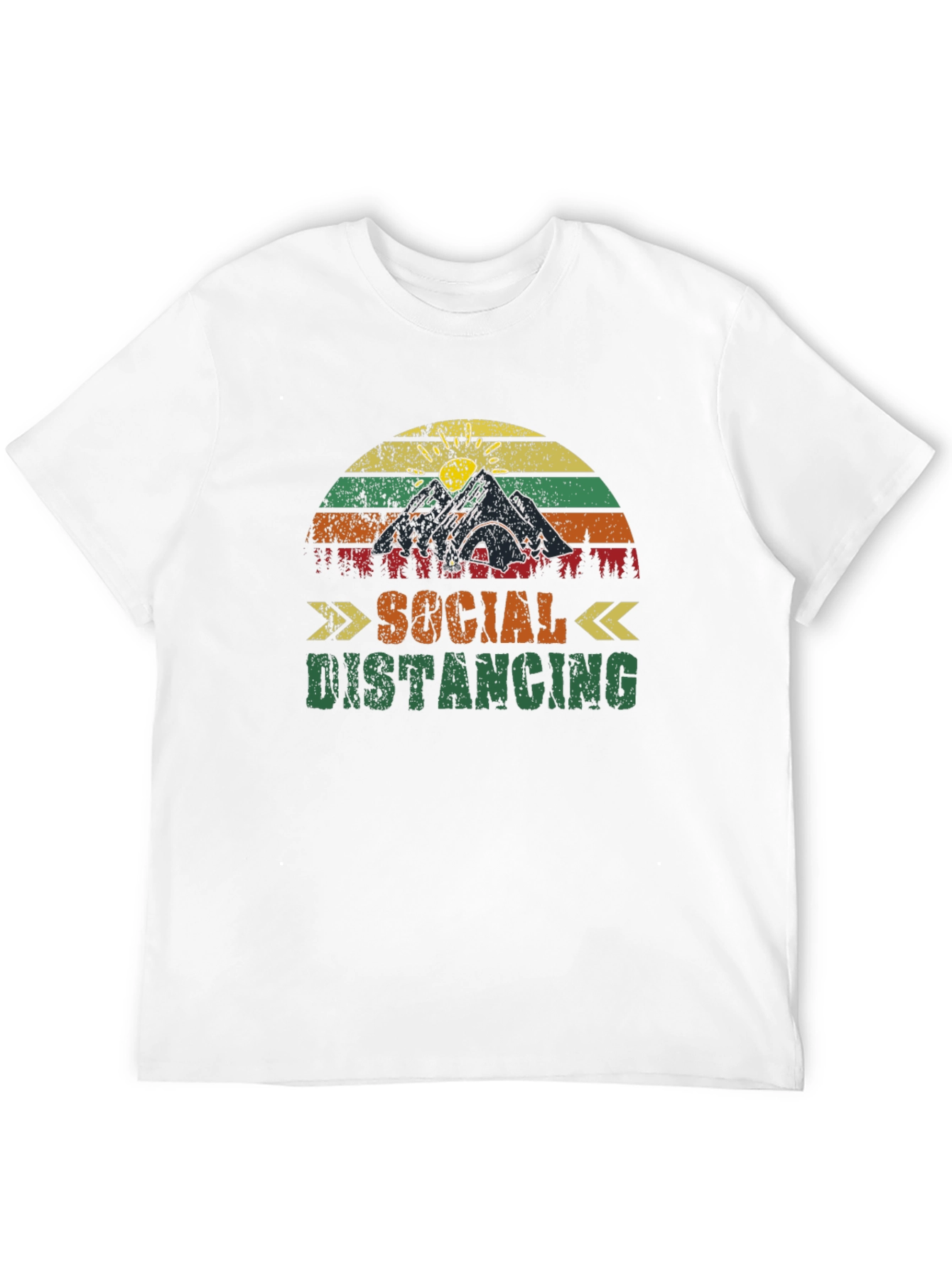 Social Distancing T-Shirt - Camping Design