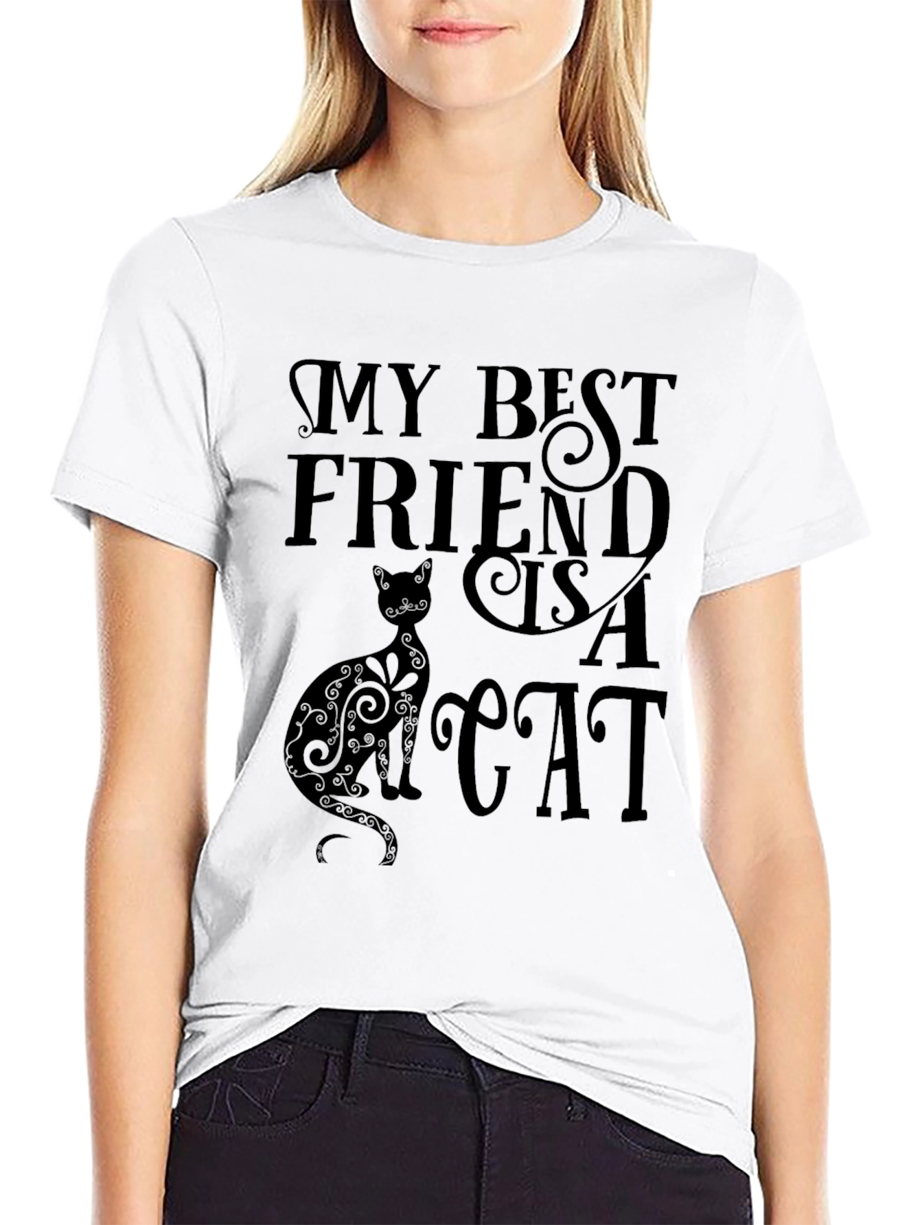 My Best Friend is a Cat Graphic Tee