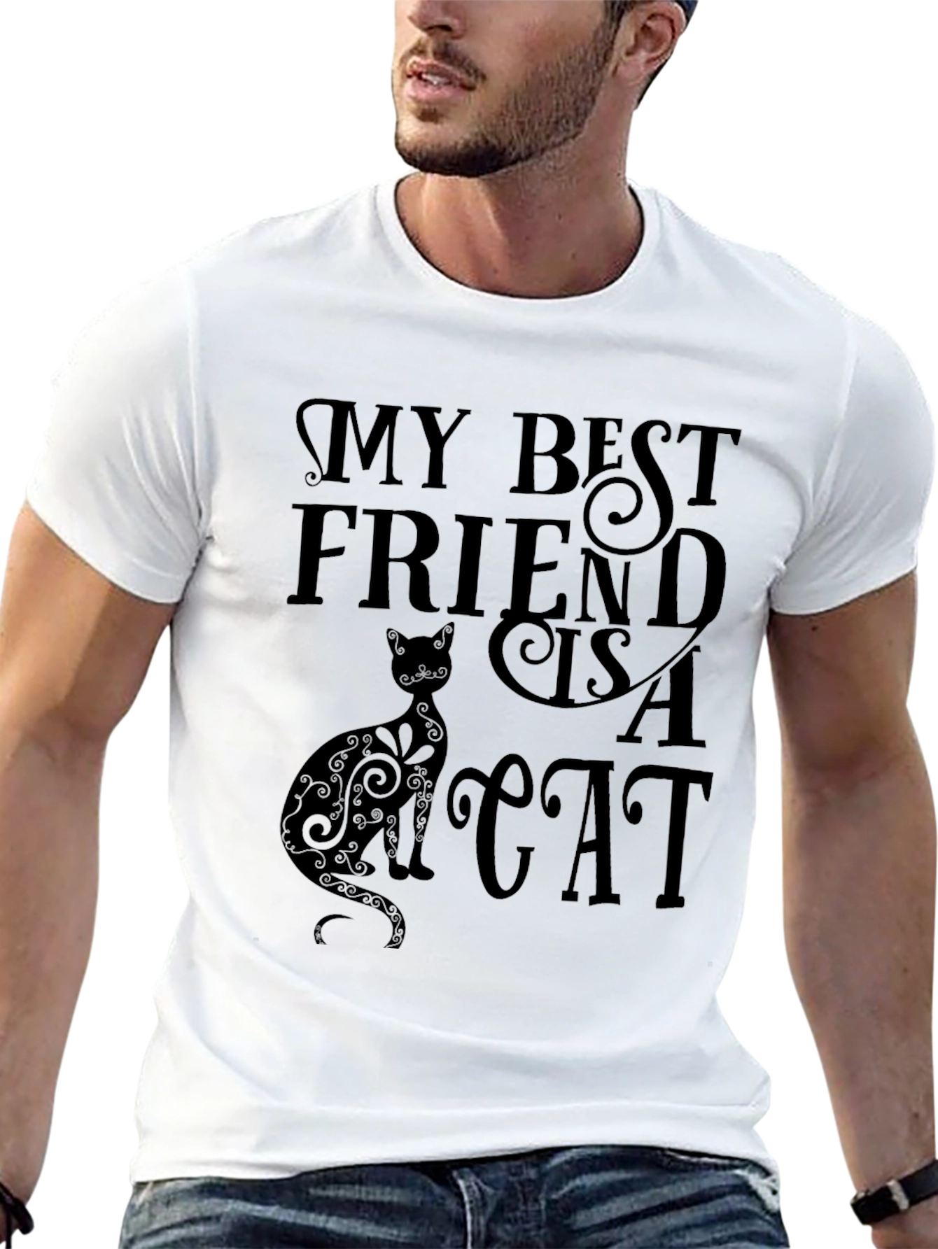 My Best Friend is a Cat Graphic Tee