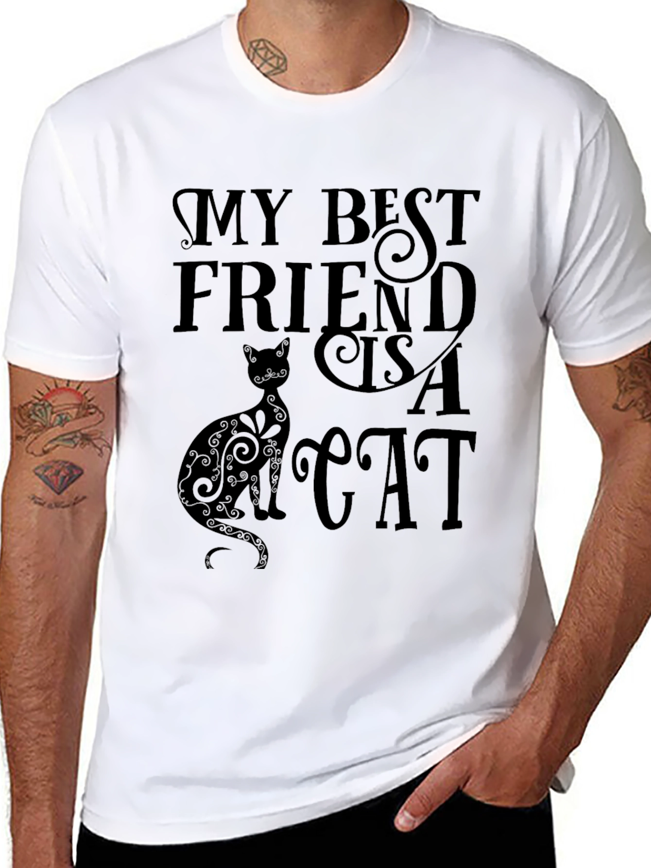 My Best Friend is a Cat Graphic Tee