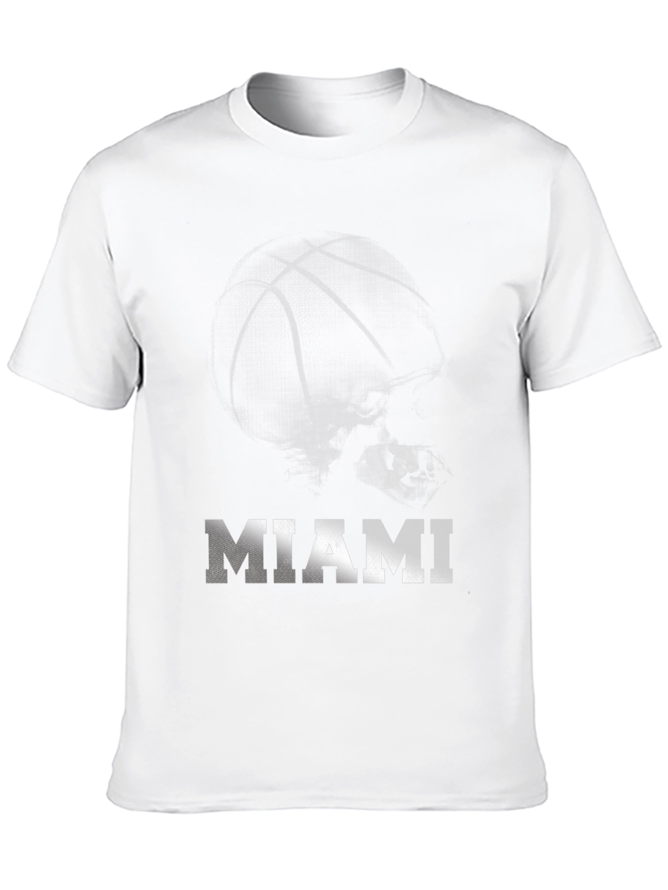 Miami Basketball Graphic T-Shirt - Stylish Mens Tee