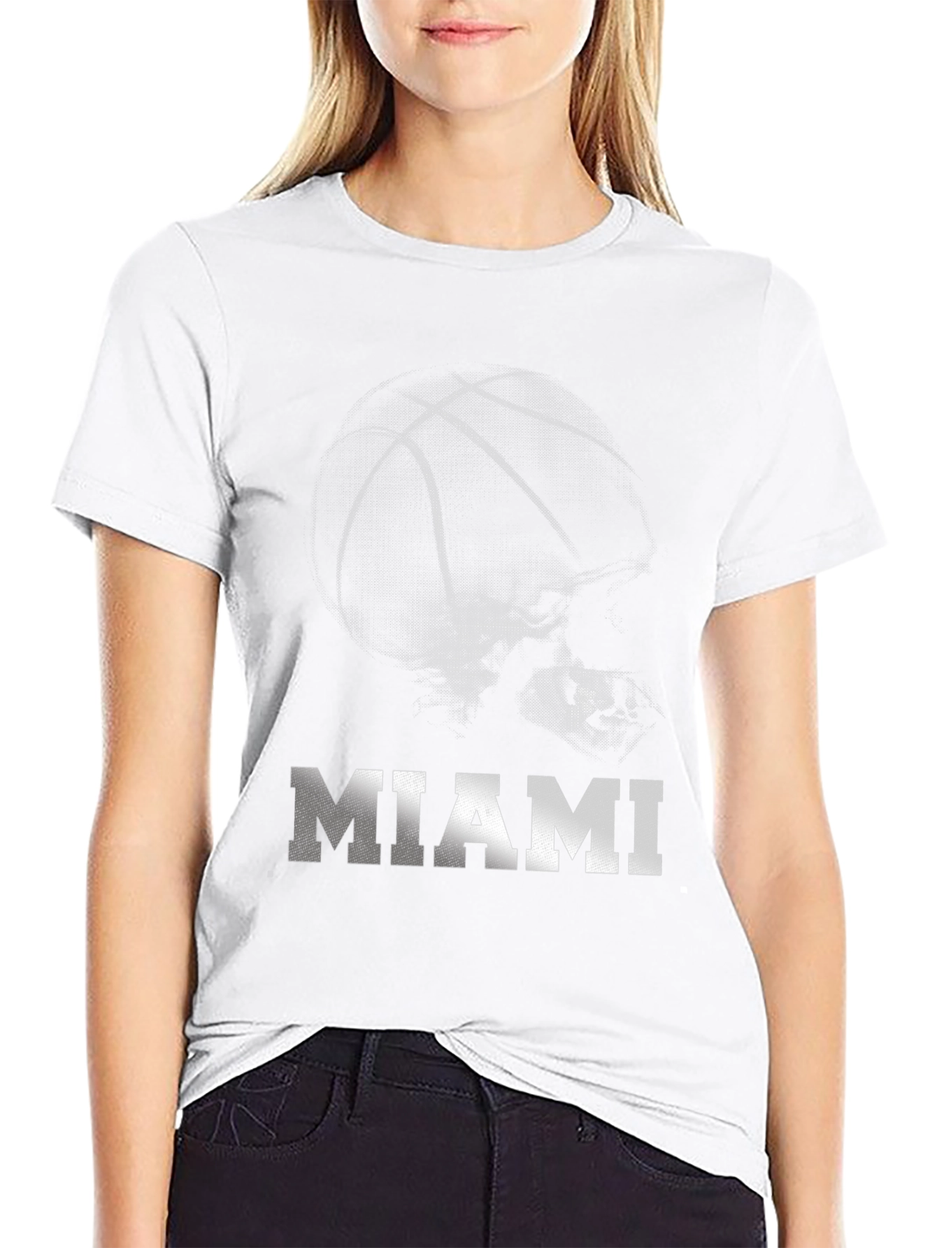 Miami Basketball Graphic T-Shirt - Stylish Mens Tee