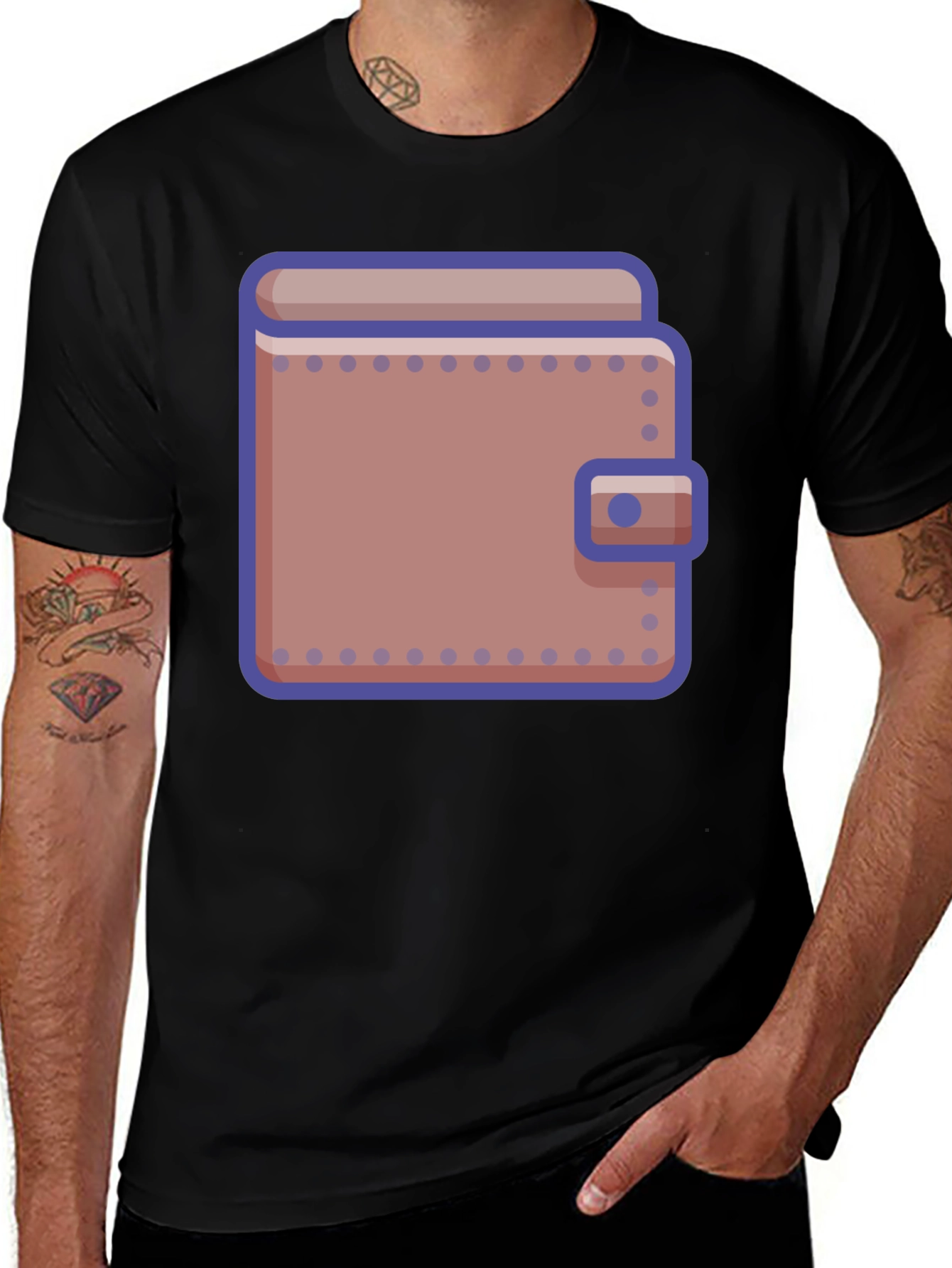 Wallet Graphic T-Shirt - Stylish Casual Wear