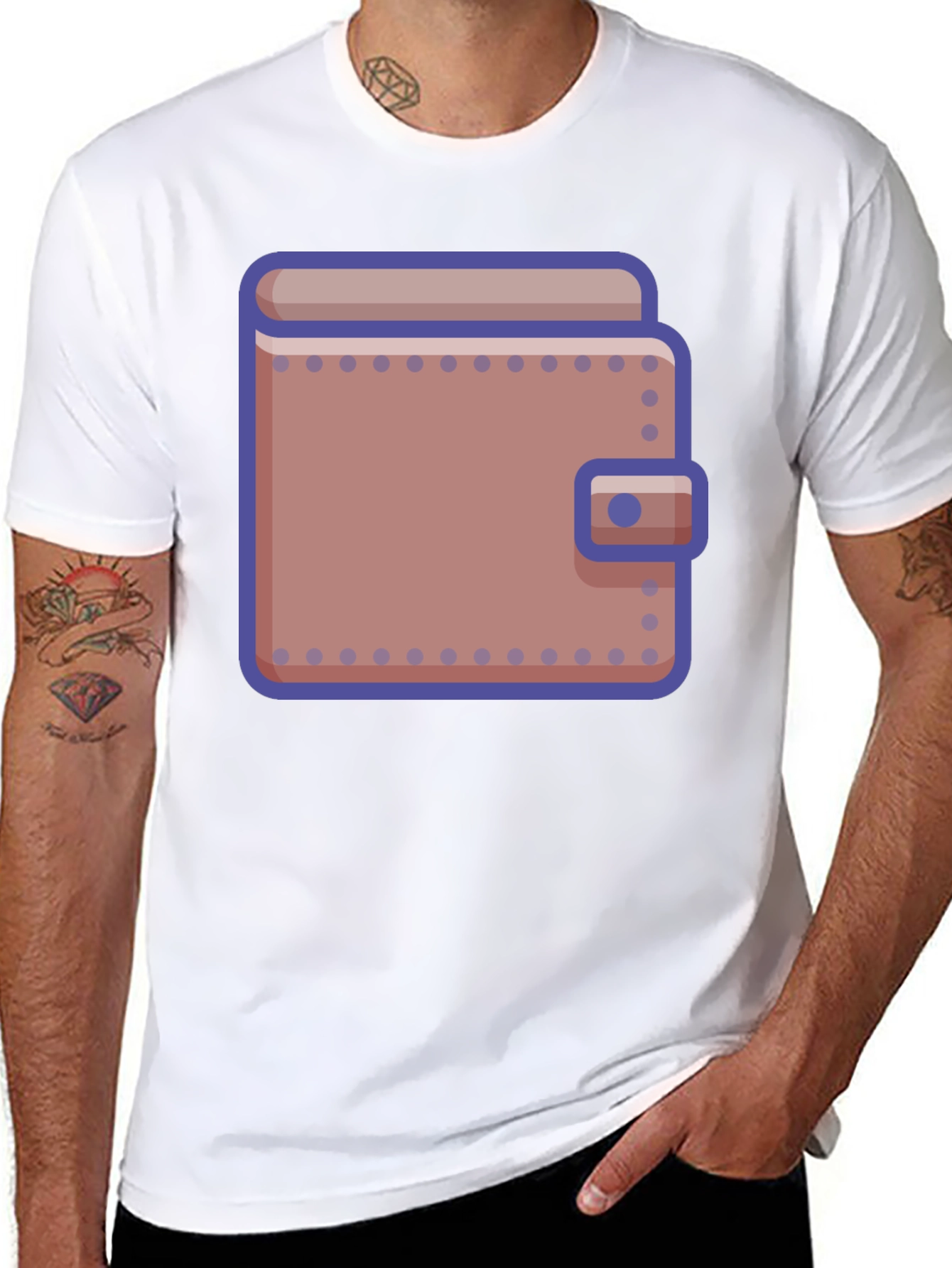 Wallet Graphic T-Shirt - Stylish Casual Wear