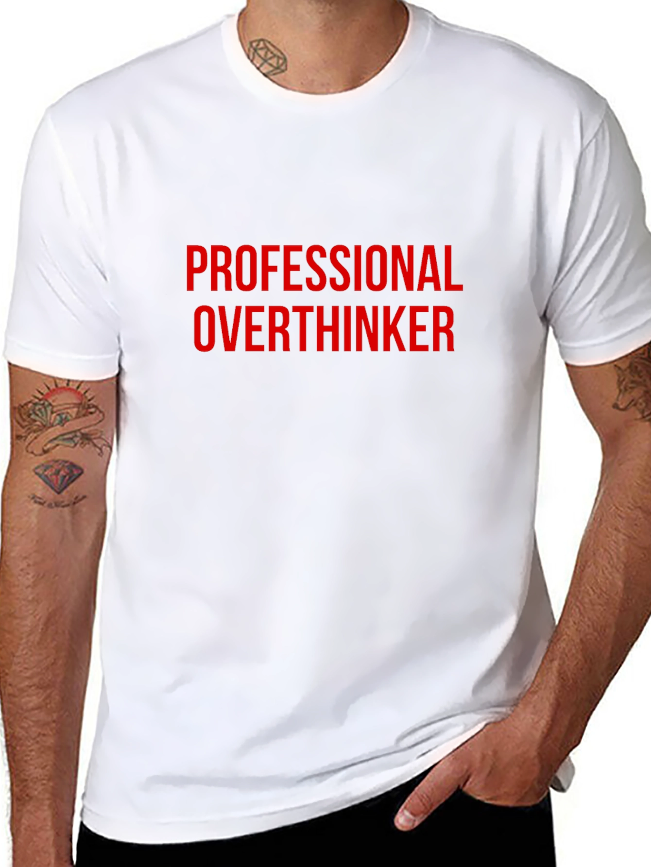 Professional Overthinker Graphic Tee - Black