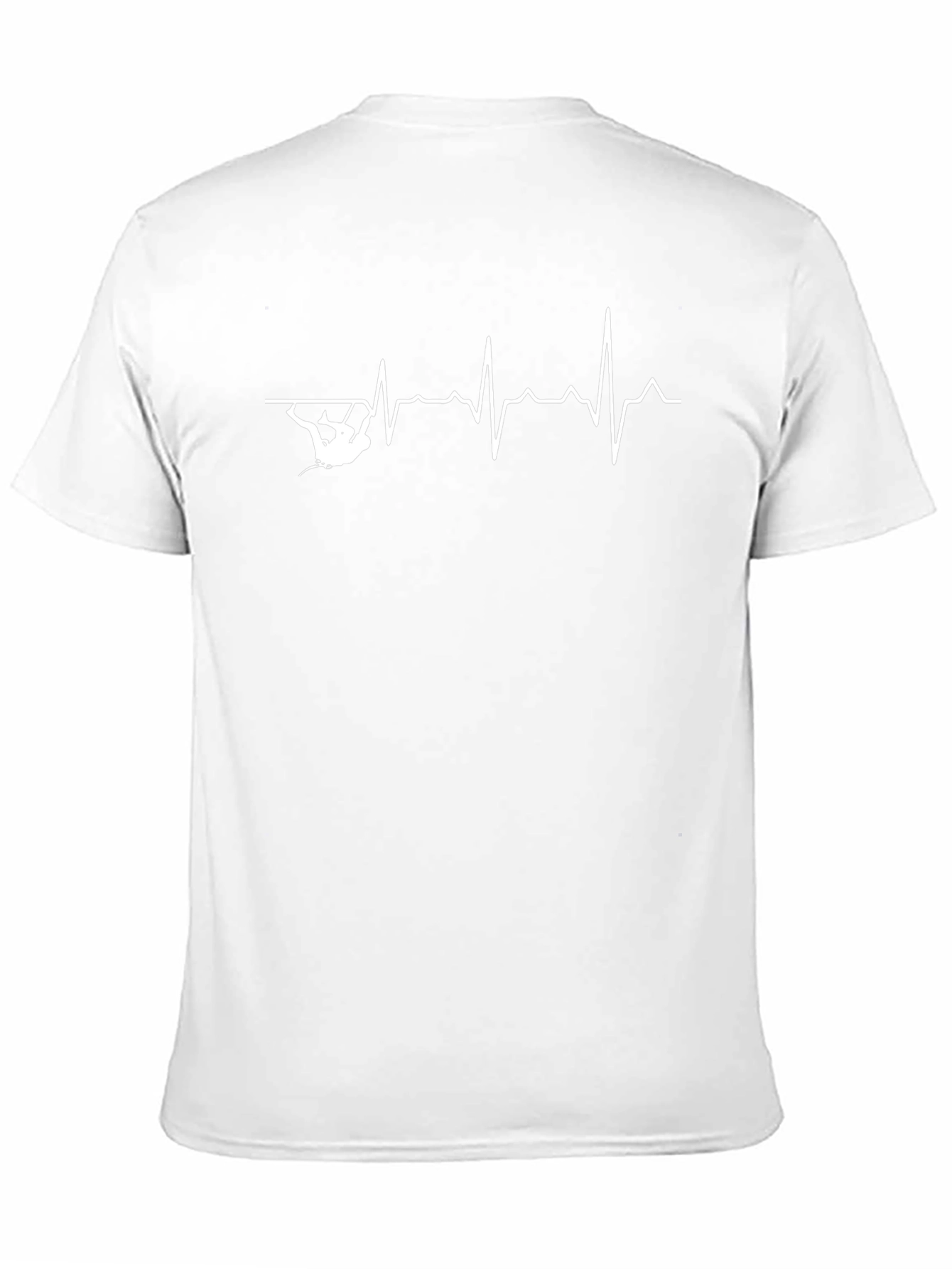 Climbing Heartbeat T-Shirt - Black Graphic Tee
