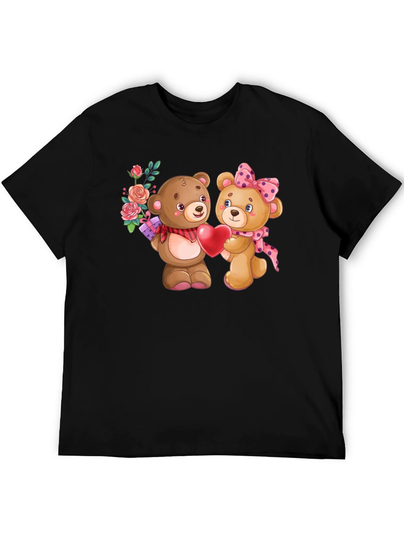 Cute Teddy Bear Couple Valentines Day T-Shirt