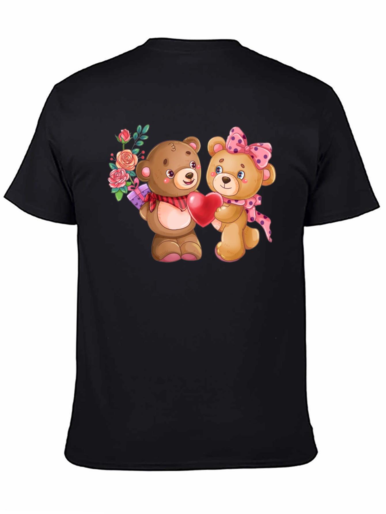Cute Teddy Bear Couple Valentines Day T-Shirt