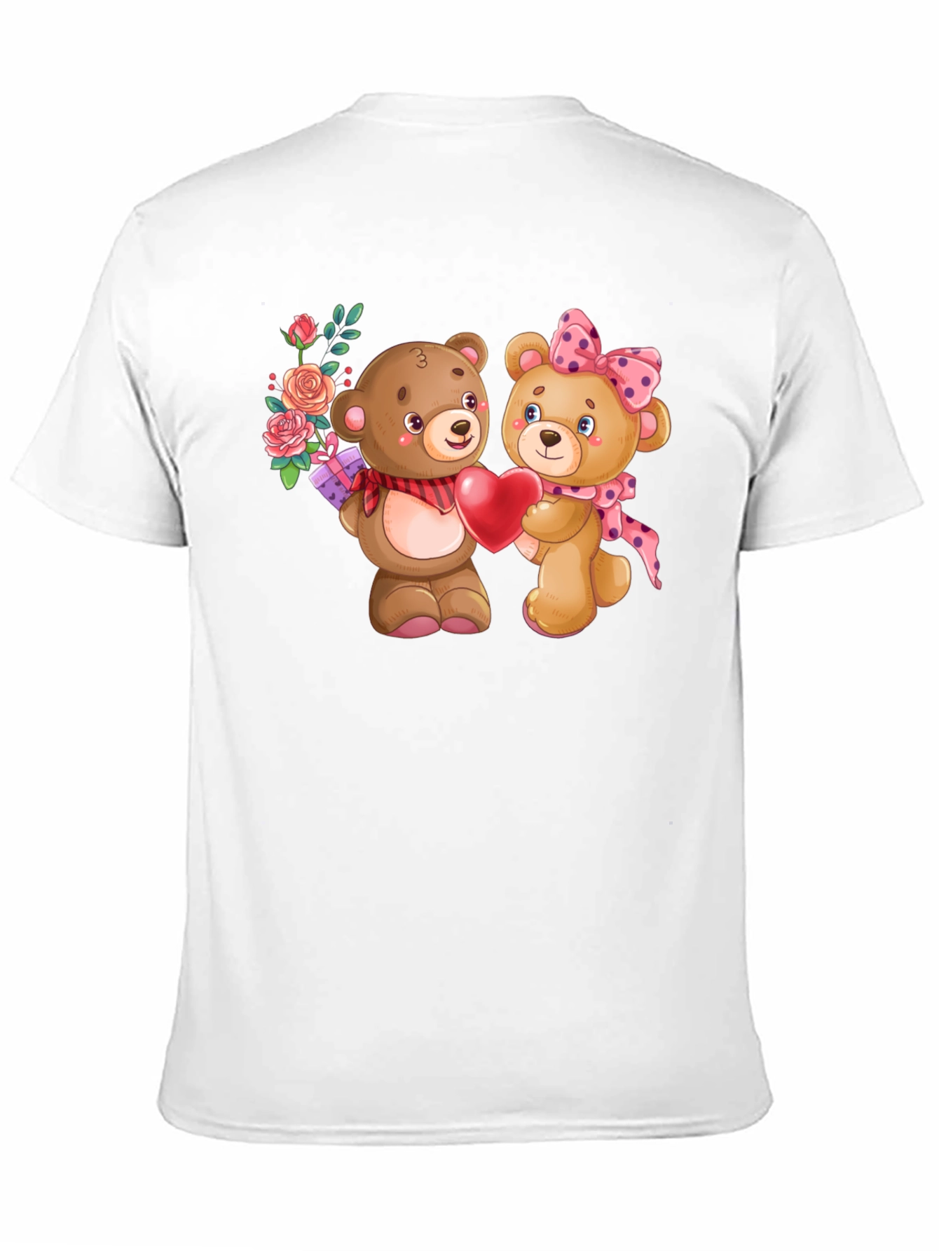 Cute Teddy Bear Couple Valentines Day T-Shirt