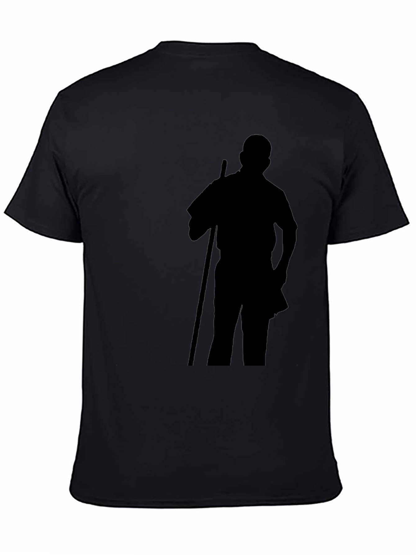 Silhouette Graphic Tee - Casual Black T-Shirt