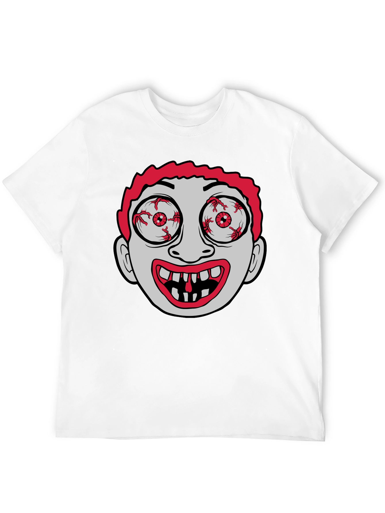 Eye-Popping Cartoon Graphic T-Shirt