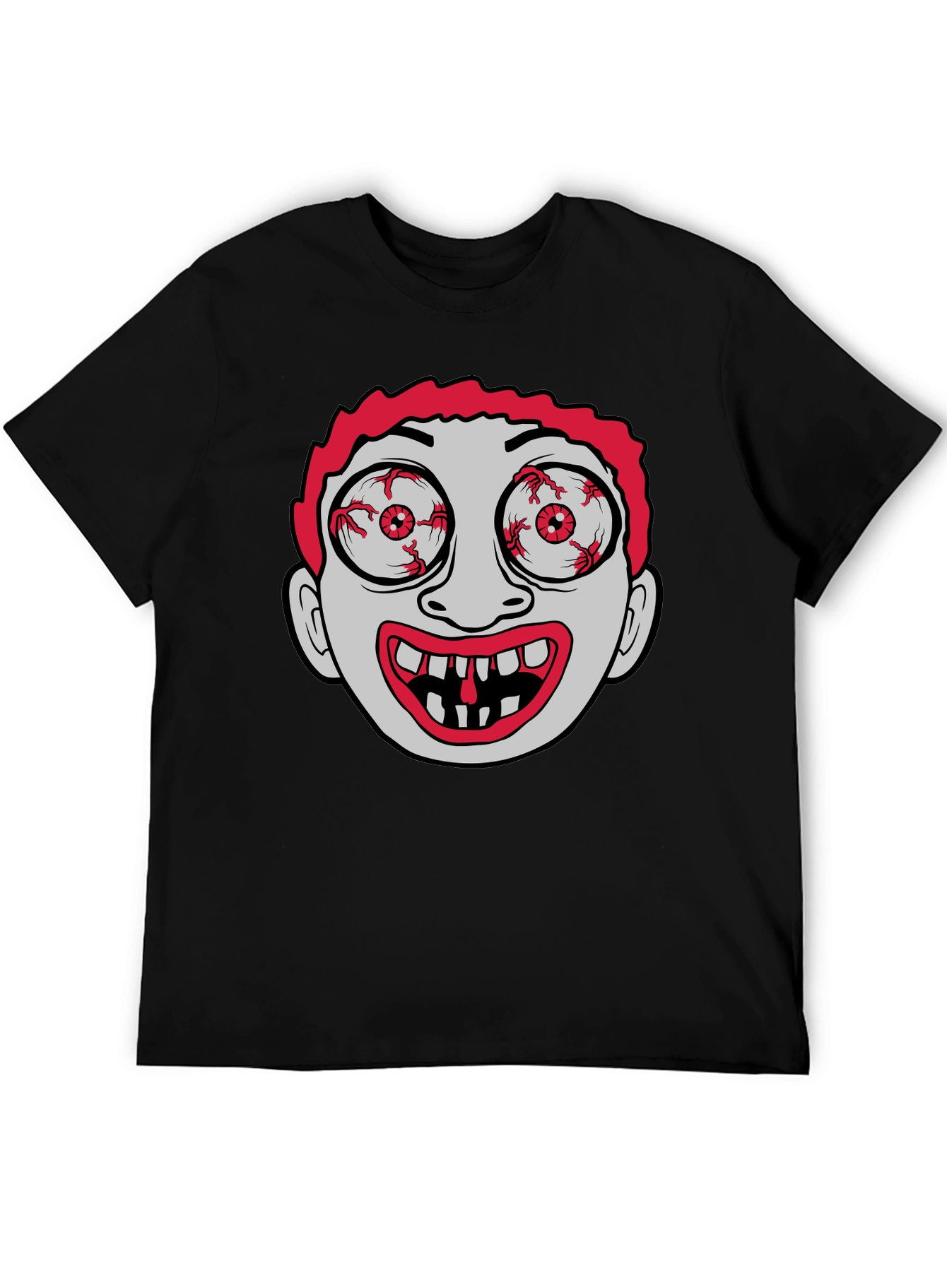 Eye-Popping Cartoon Graphic T-Shirt