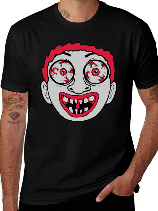 Eye-Popping Cartoon Graphic T-Shirt