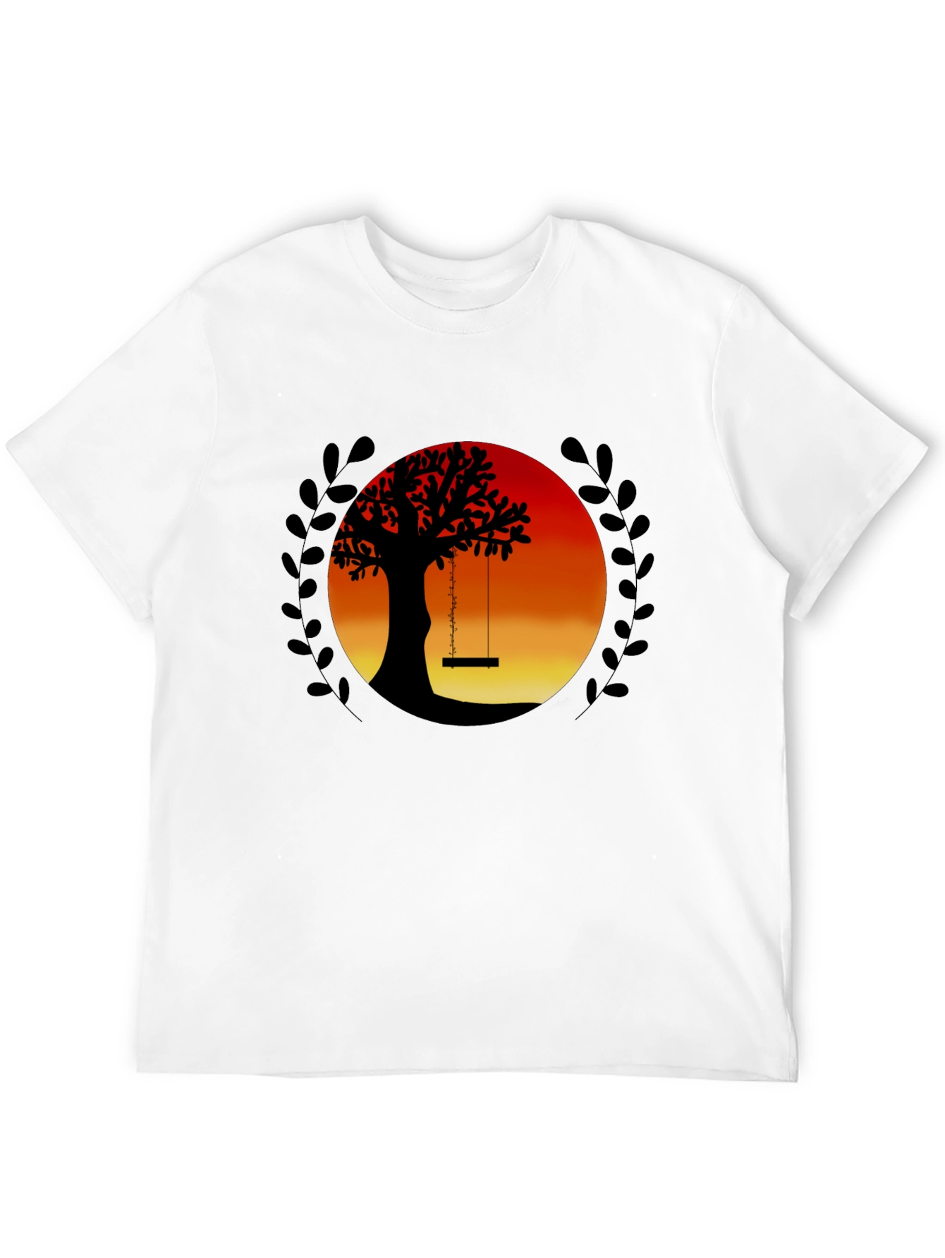Sunset Tree Swing Graphic Tee
