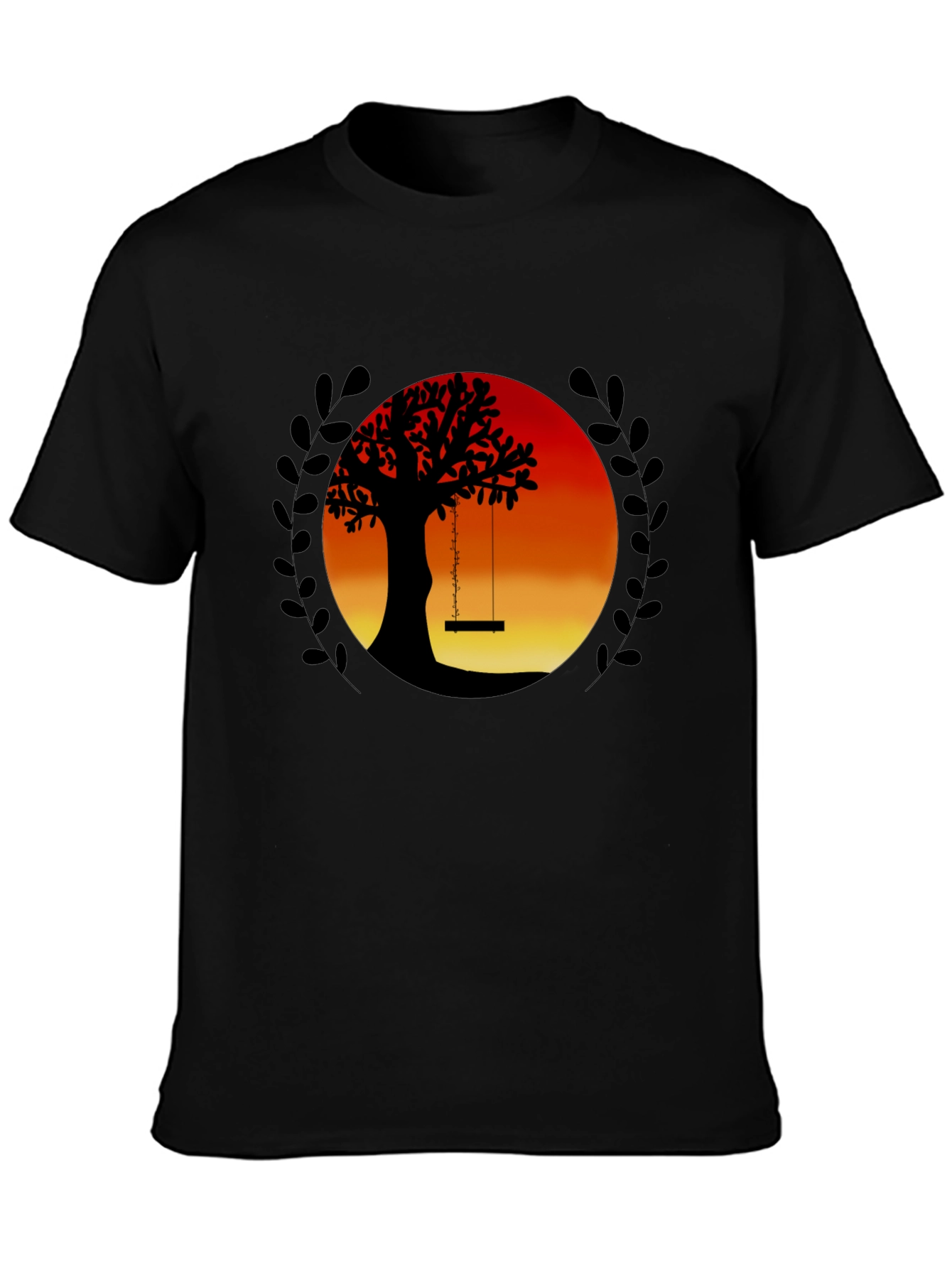 Sunset Tree Swing Graphic Tee