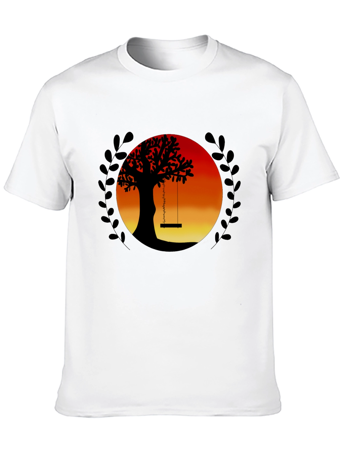 Sunset Tree Swing Graphic Tee