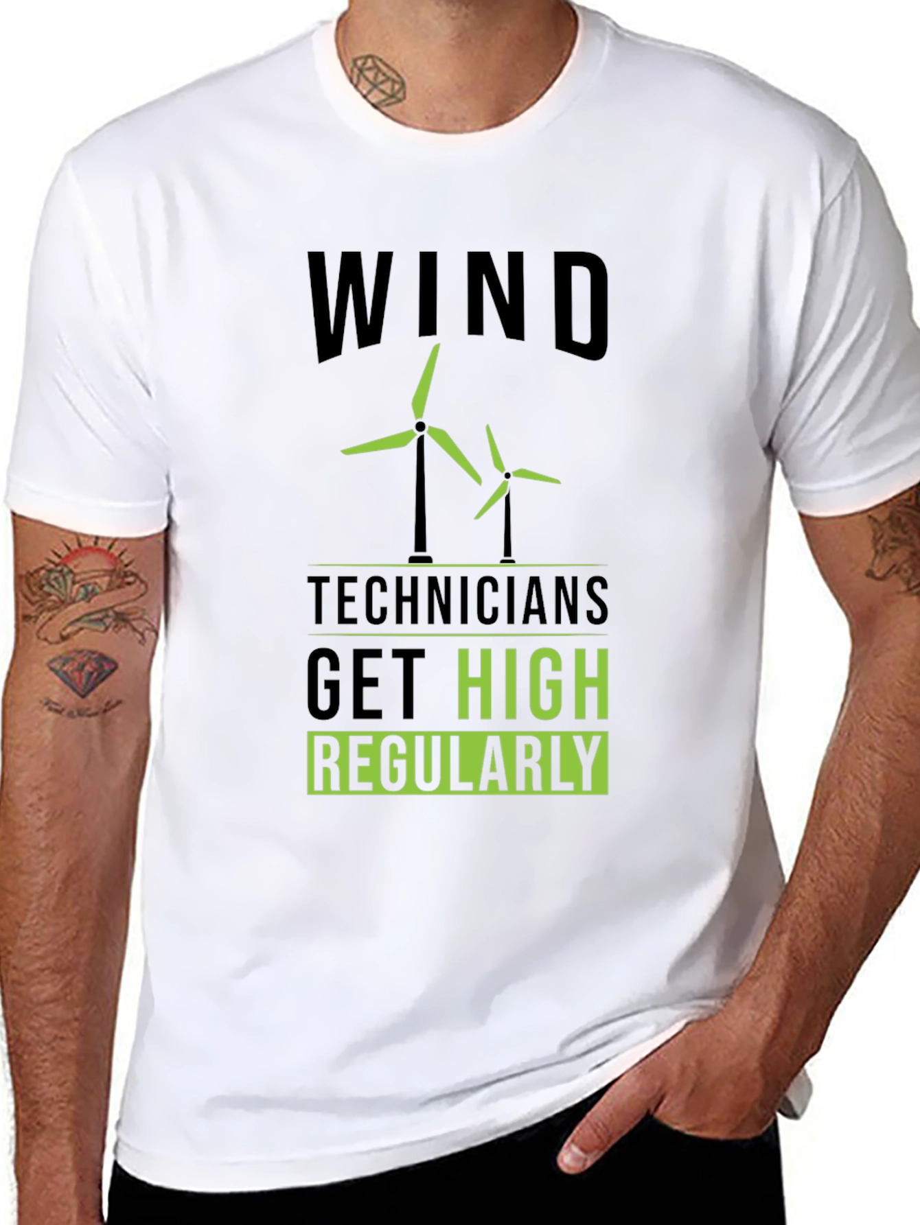 Wind Technicians Get High Regularly T-Shirt