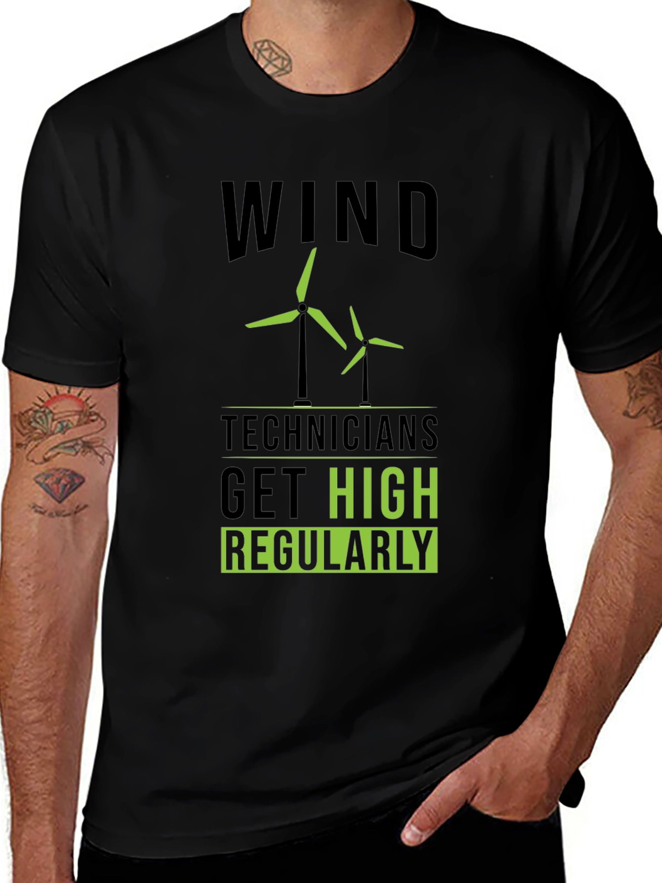 Wind Technicians Get High Regularly T-Shirt