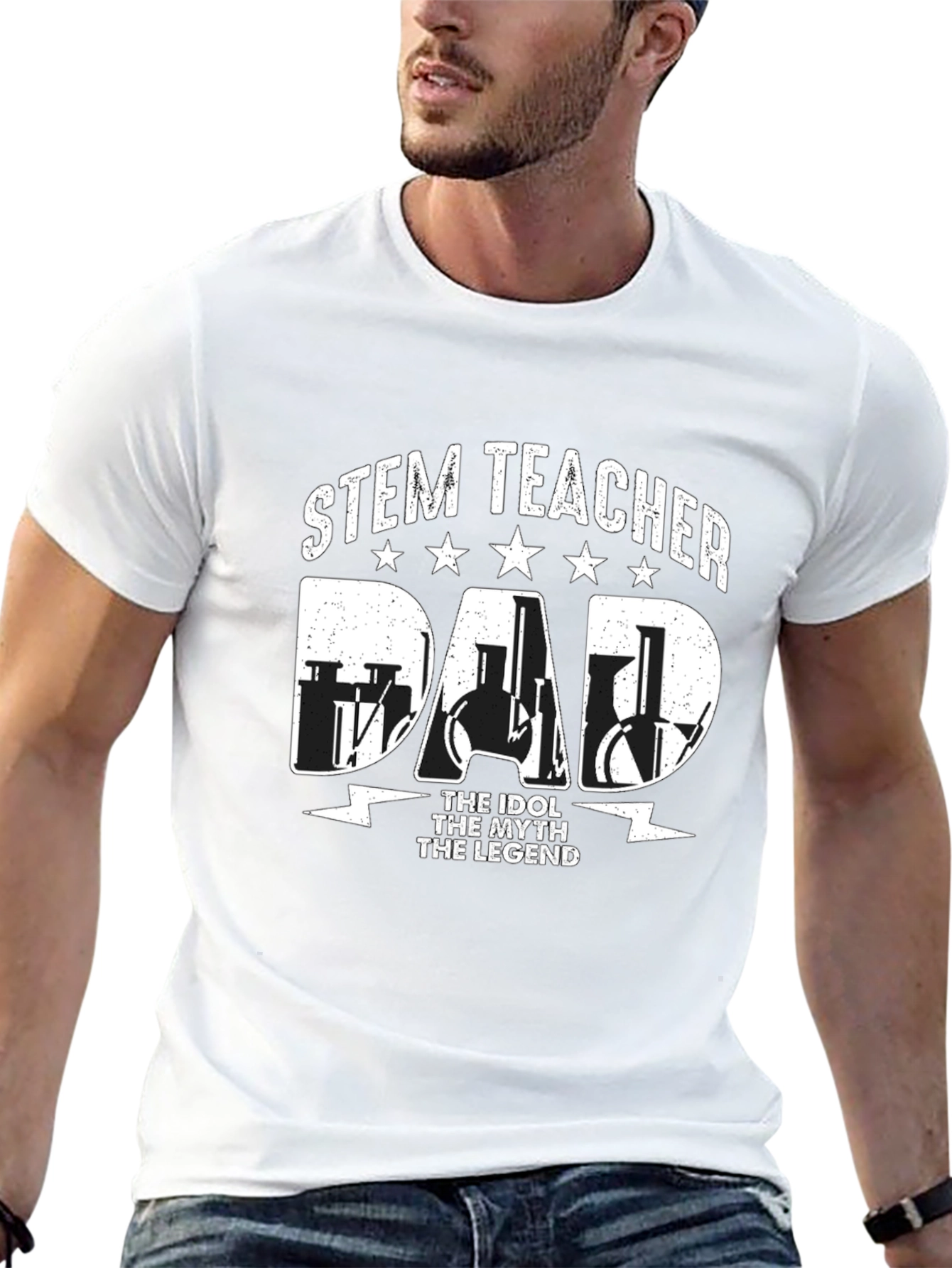 STEM Teacher Dad T-Shirt - The Legend!