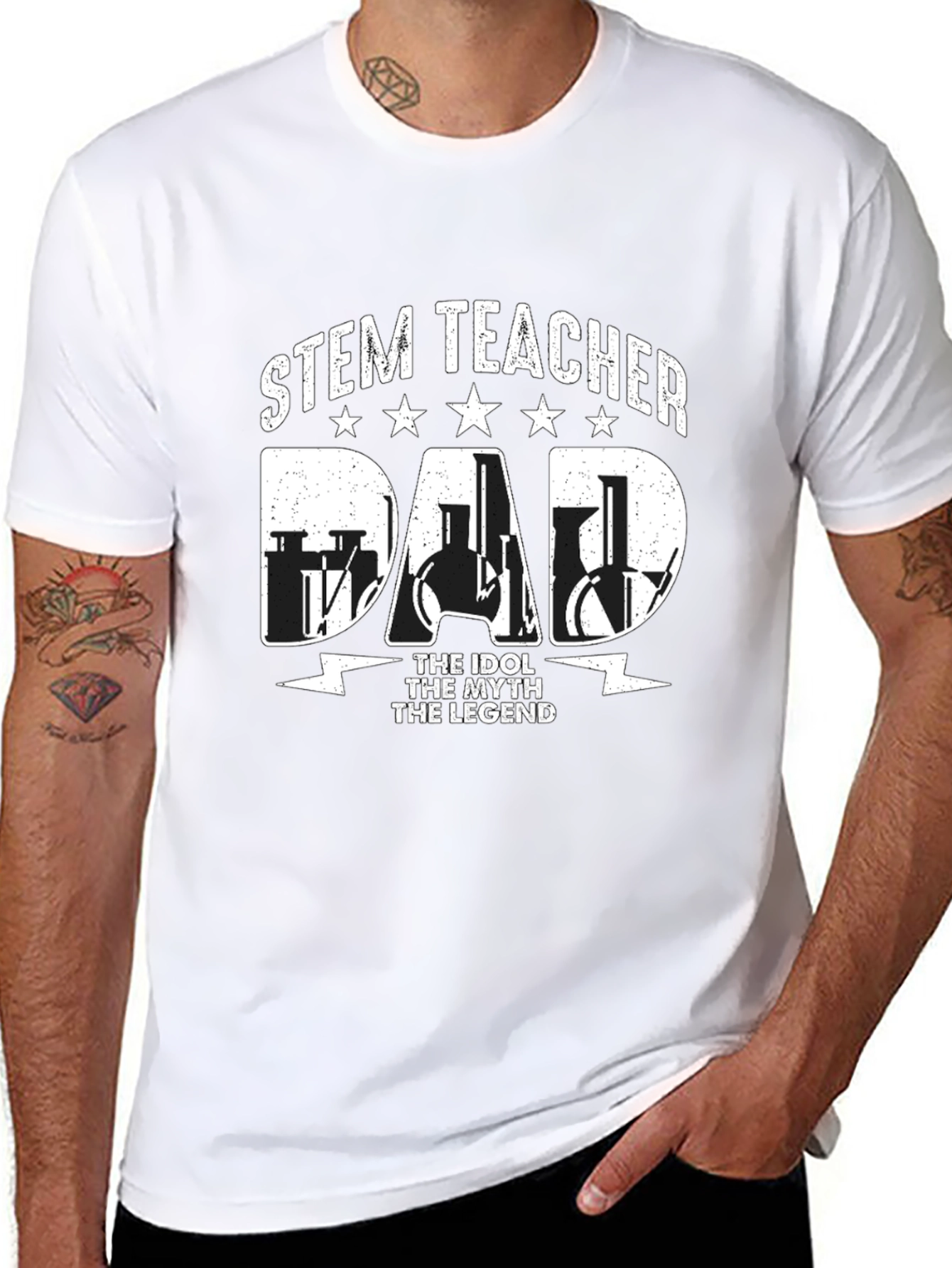 STEM Teacher Dad T-Shirt - The Legend!