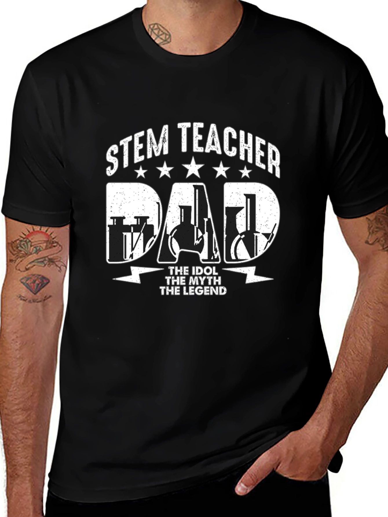 STEM Teacher Dad T-Shirt - The Legend!