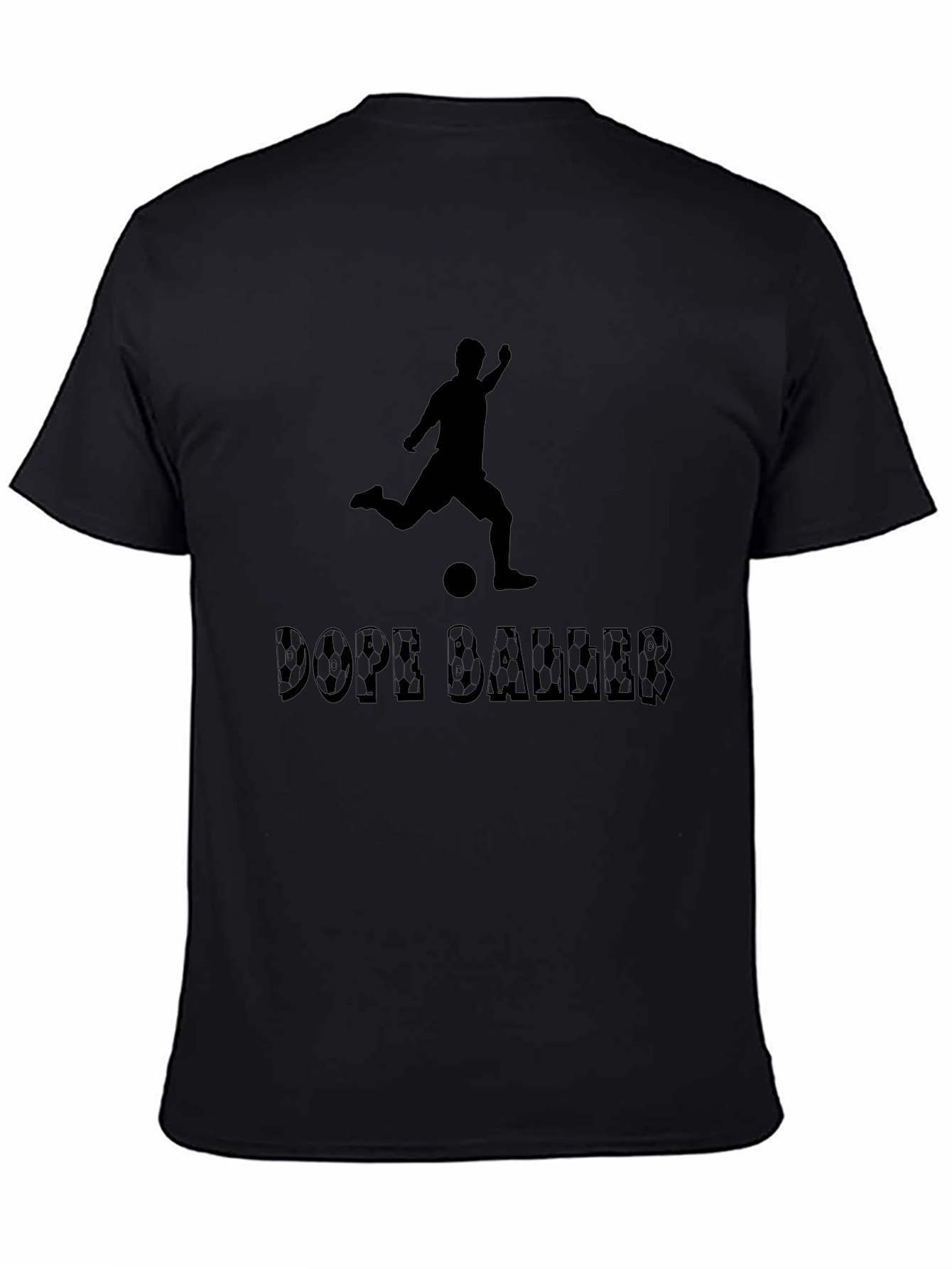 Dope Baller Black T-Shirt - Soccer Player Graphic Tee