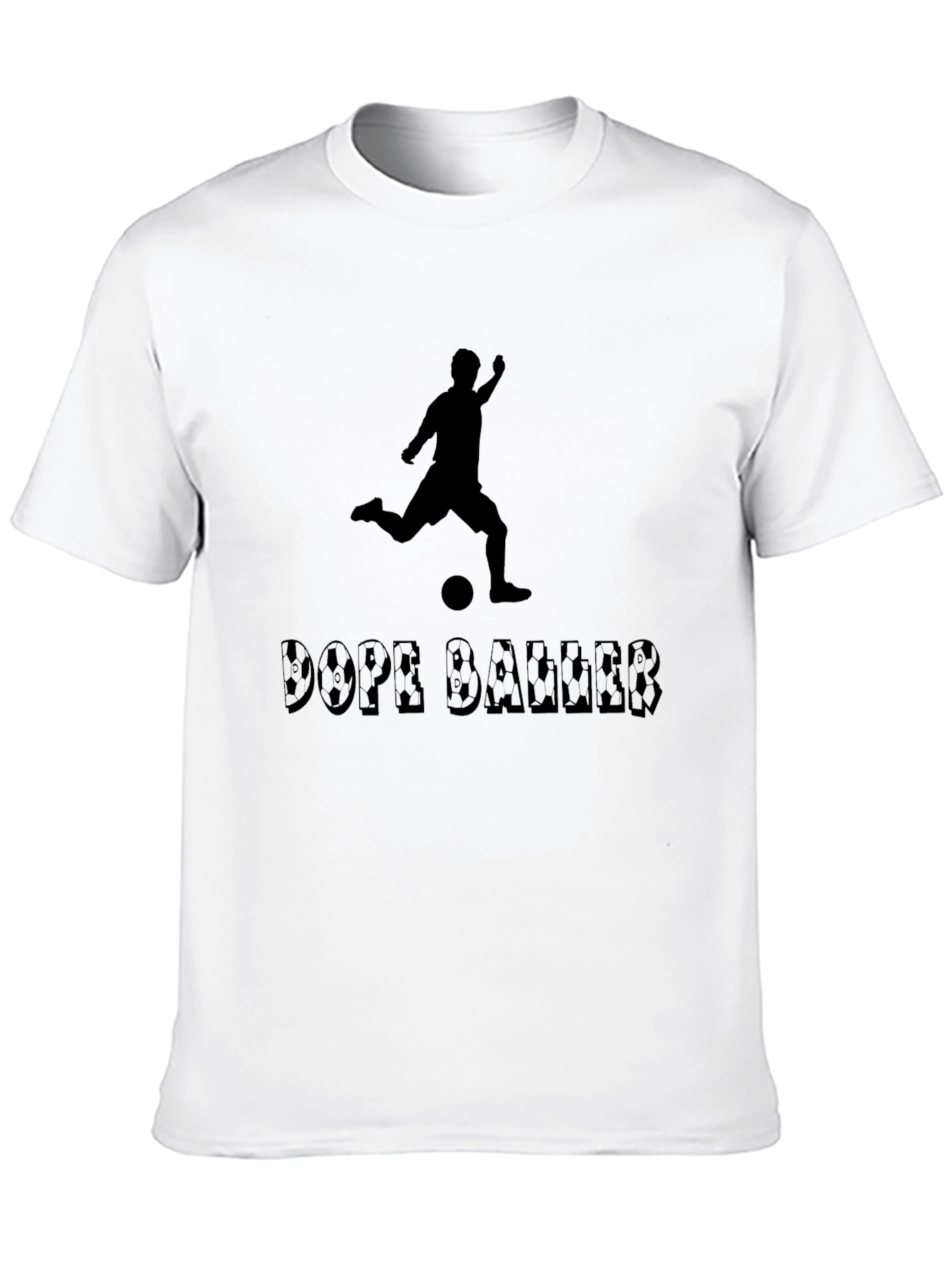 Dope Baller Black T-Shirt - Soccer Player Graphic Tee