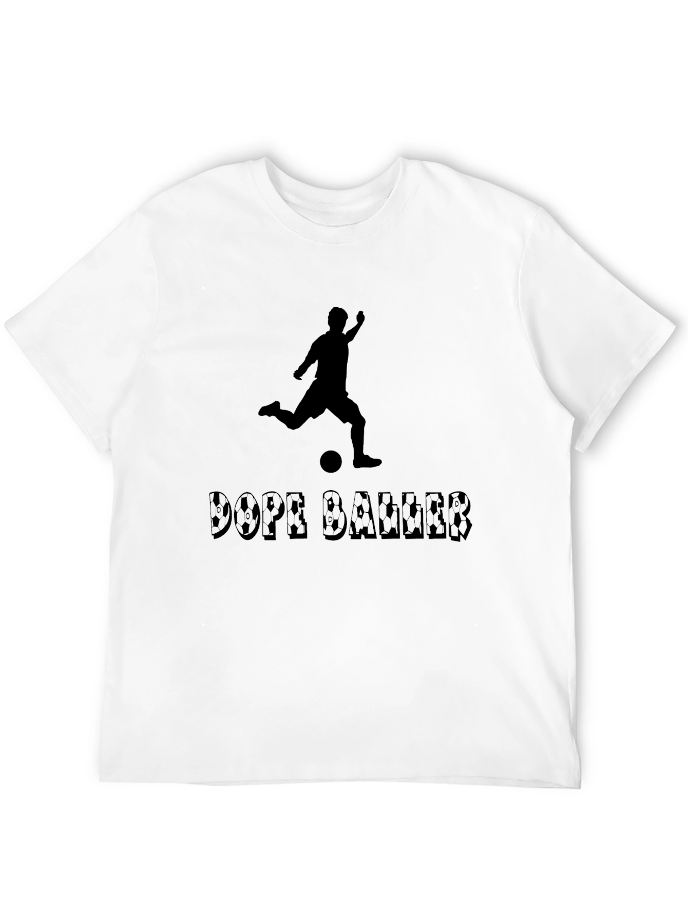 Dope Baller Black T-Shirt - Soccer Player Graphic Tee