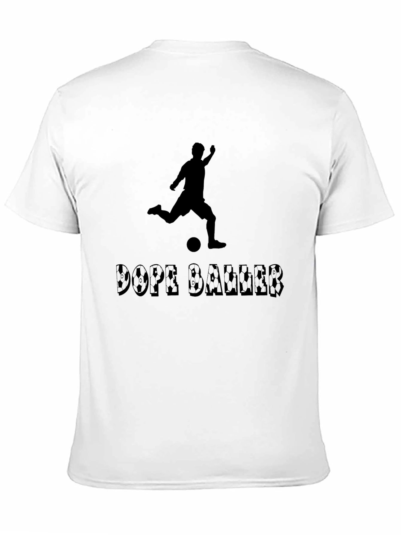 Dope Baller Black T-Shirt - Soccer Player Graphic Tee