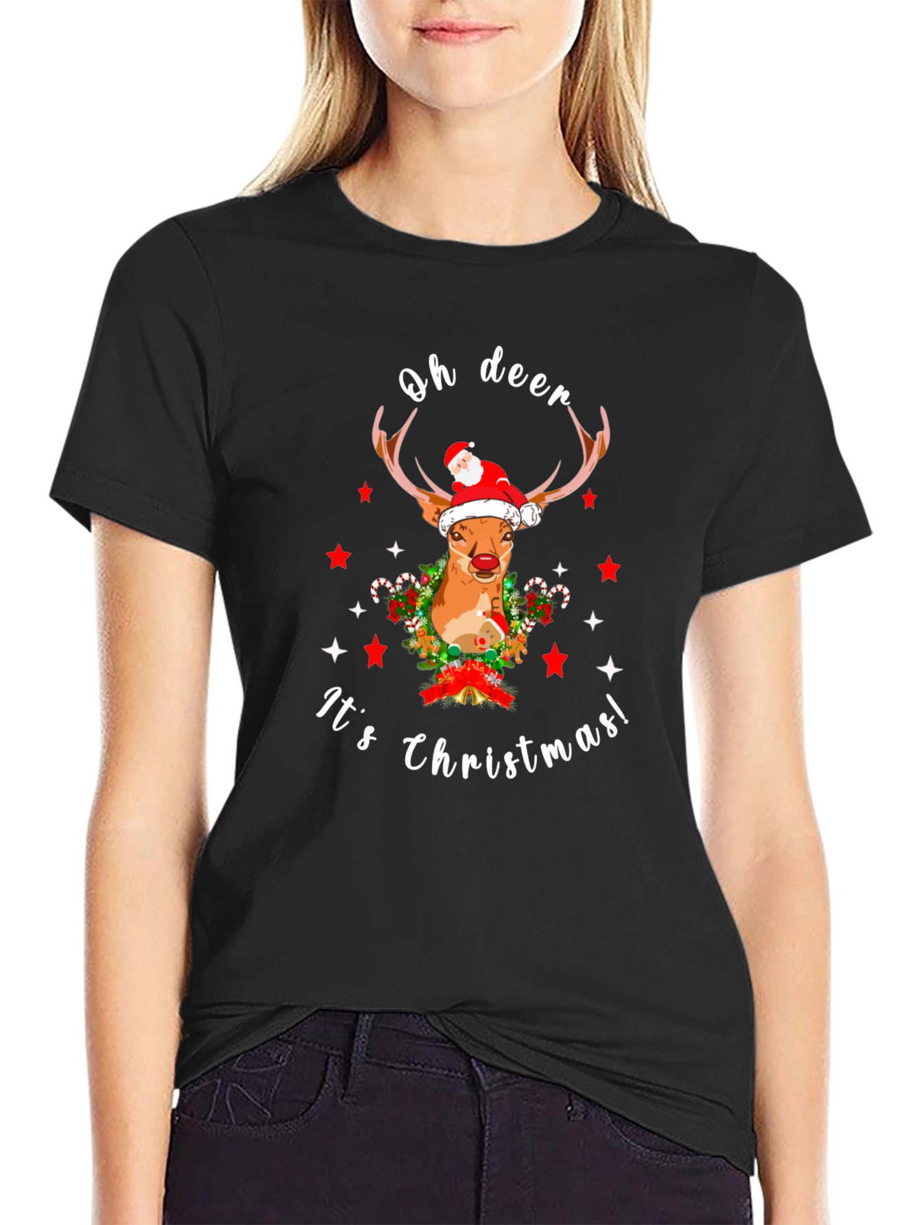 Oh Deer Its Christmas T-Shirt