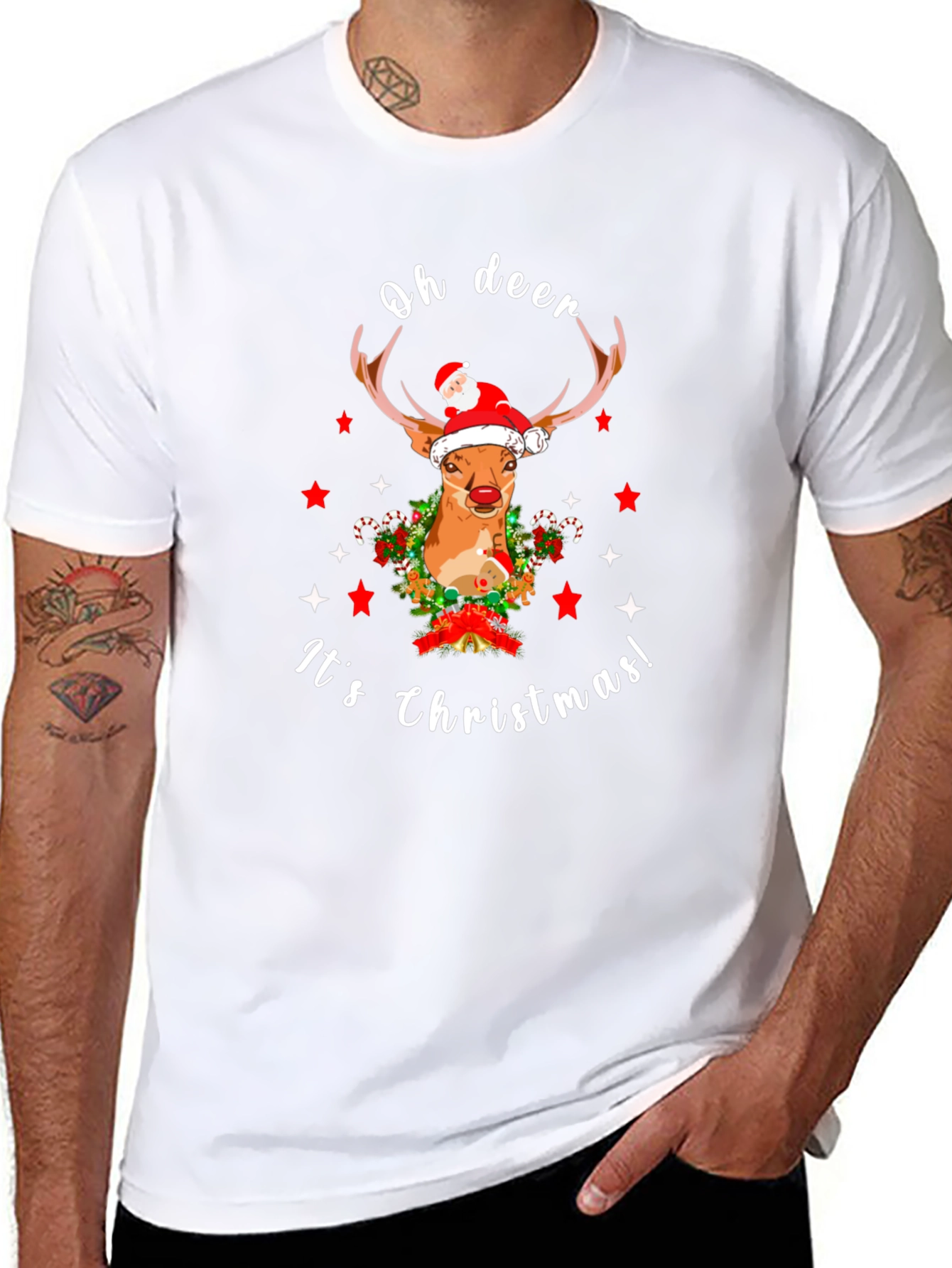 Oh Deer Its Christmas T-Shirt