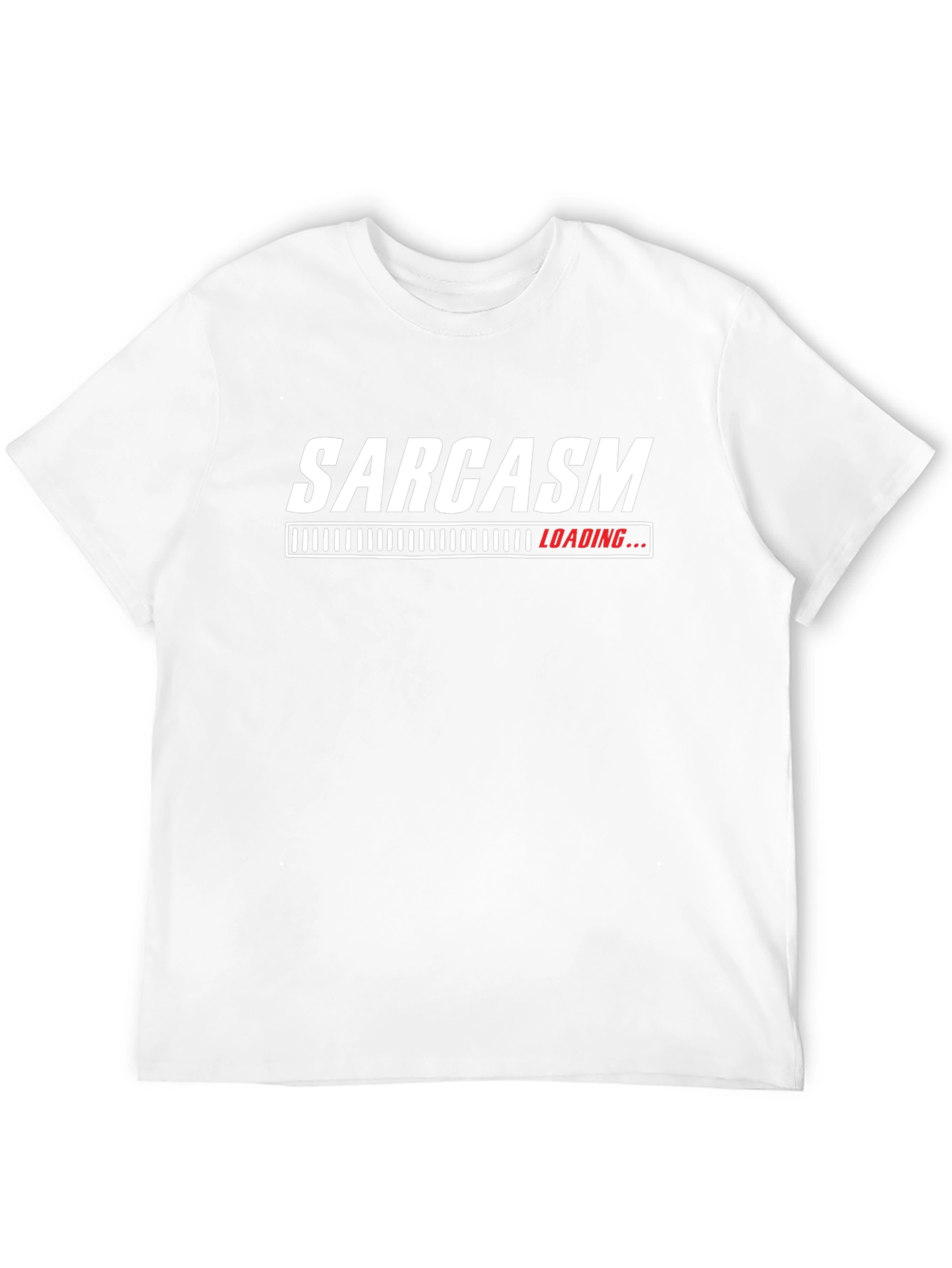 Sarcasm Loading Funny Graphic Tee - Black