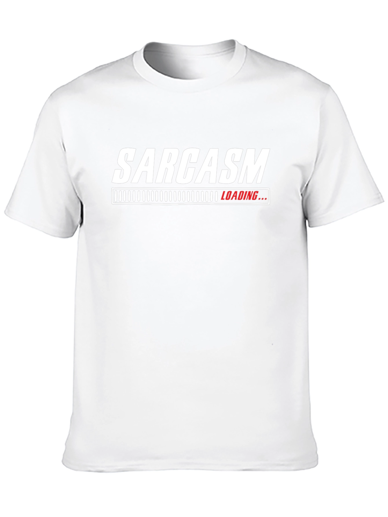 Sarcasm Loading Funny Graphic Tee - Black
