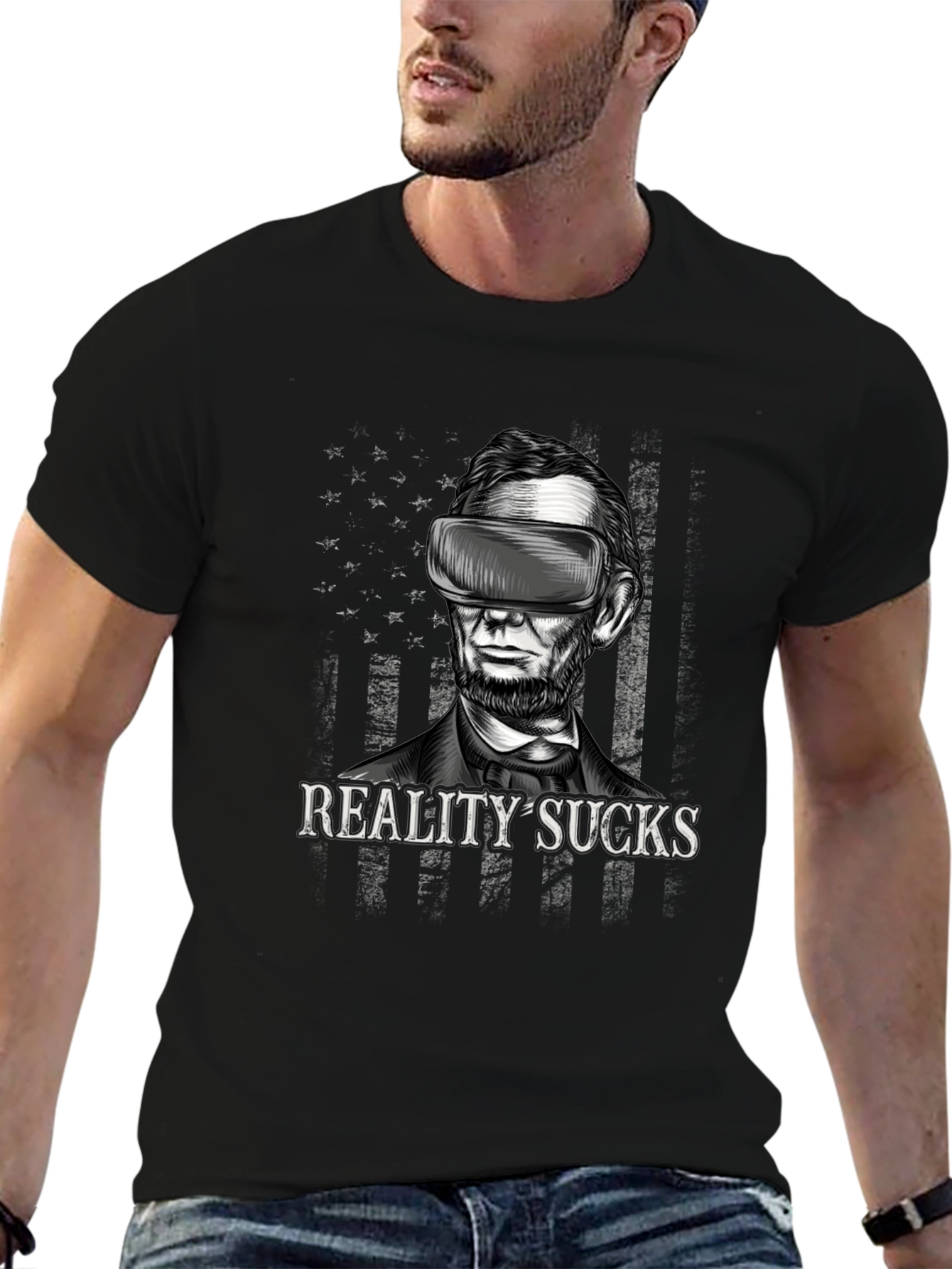 Reality Sucks Lincoln VR T-Shirt