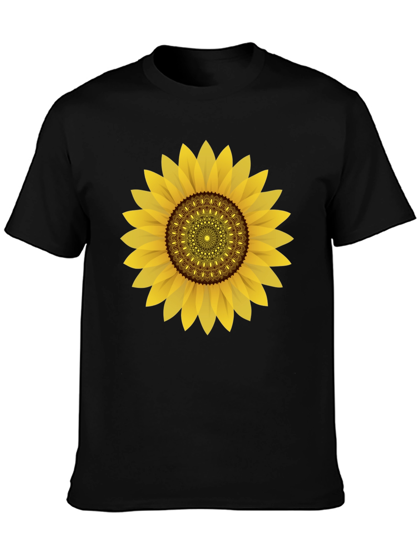 Sunflower Graphic Black T-Shirt