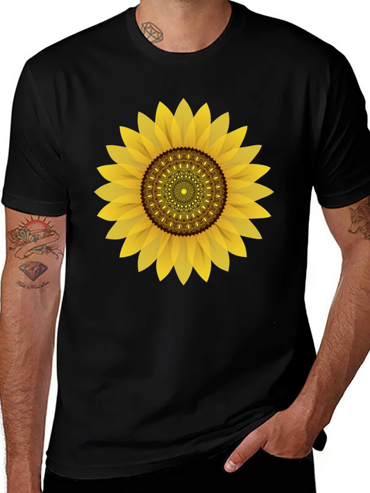 Sunflower Graphic Black T-Shirt