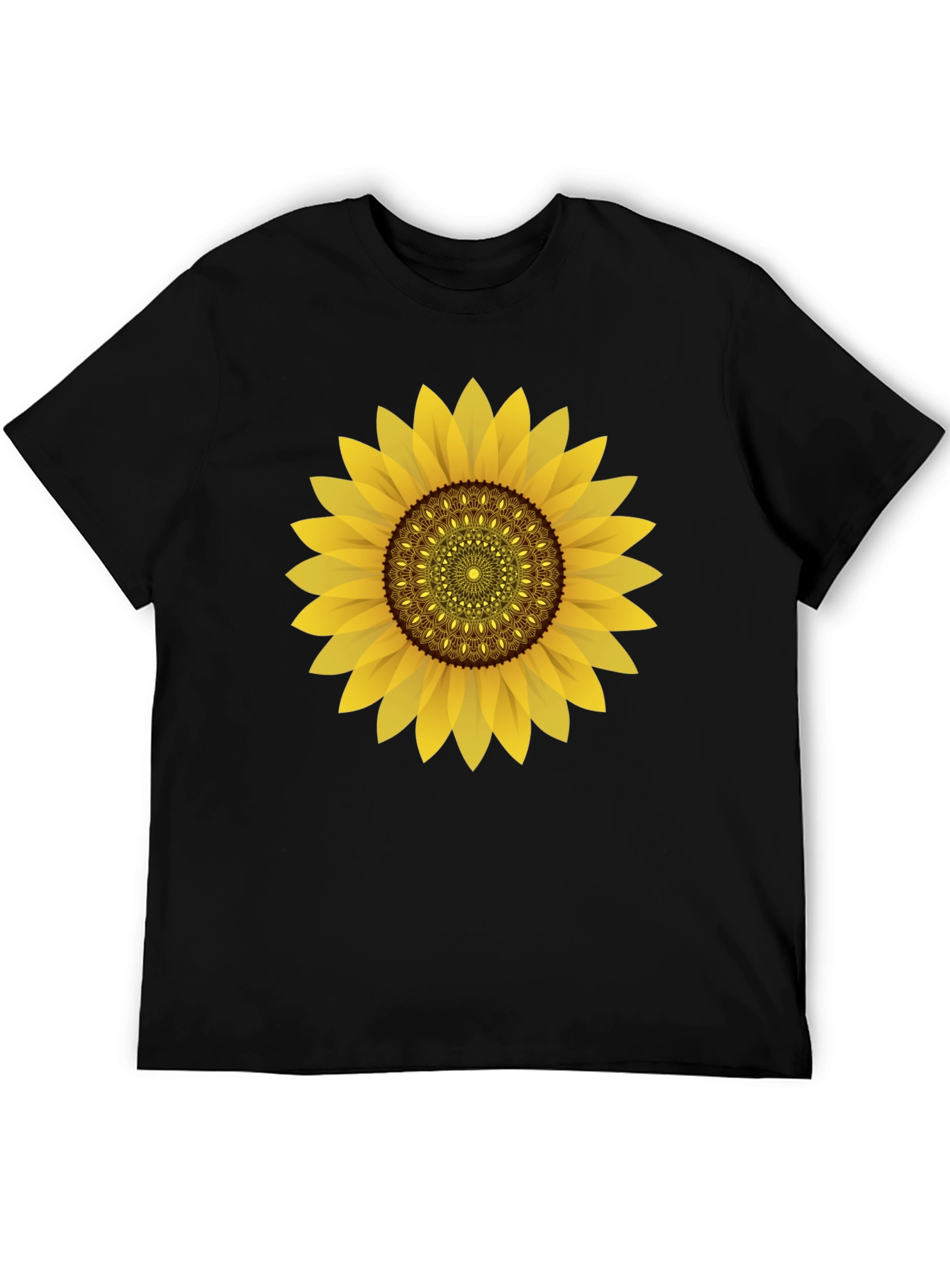 Sunflower Graphic Black T-Shirt