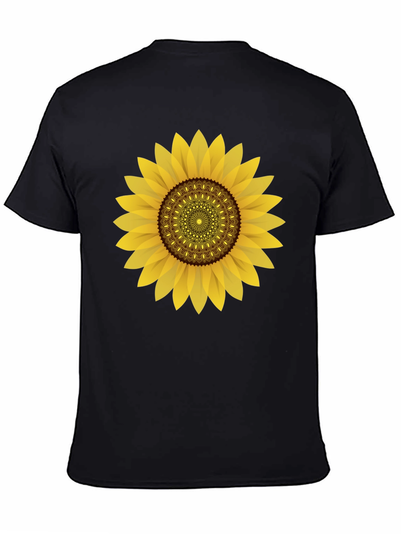 Sunflower Graphic Black T-Shirt