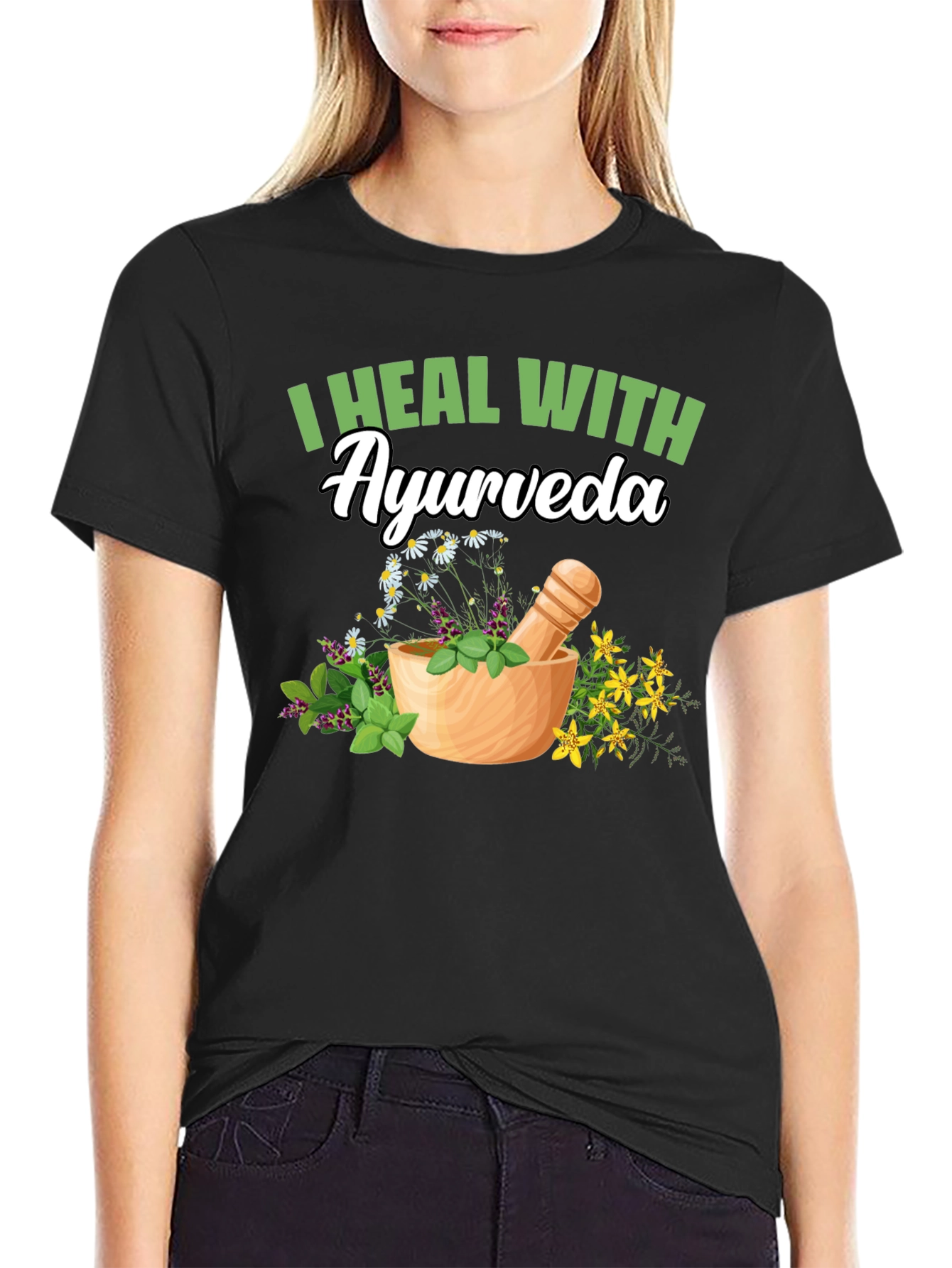 Ayurveda Healing T-Shirt - Natural Remedy Design