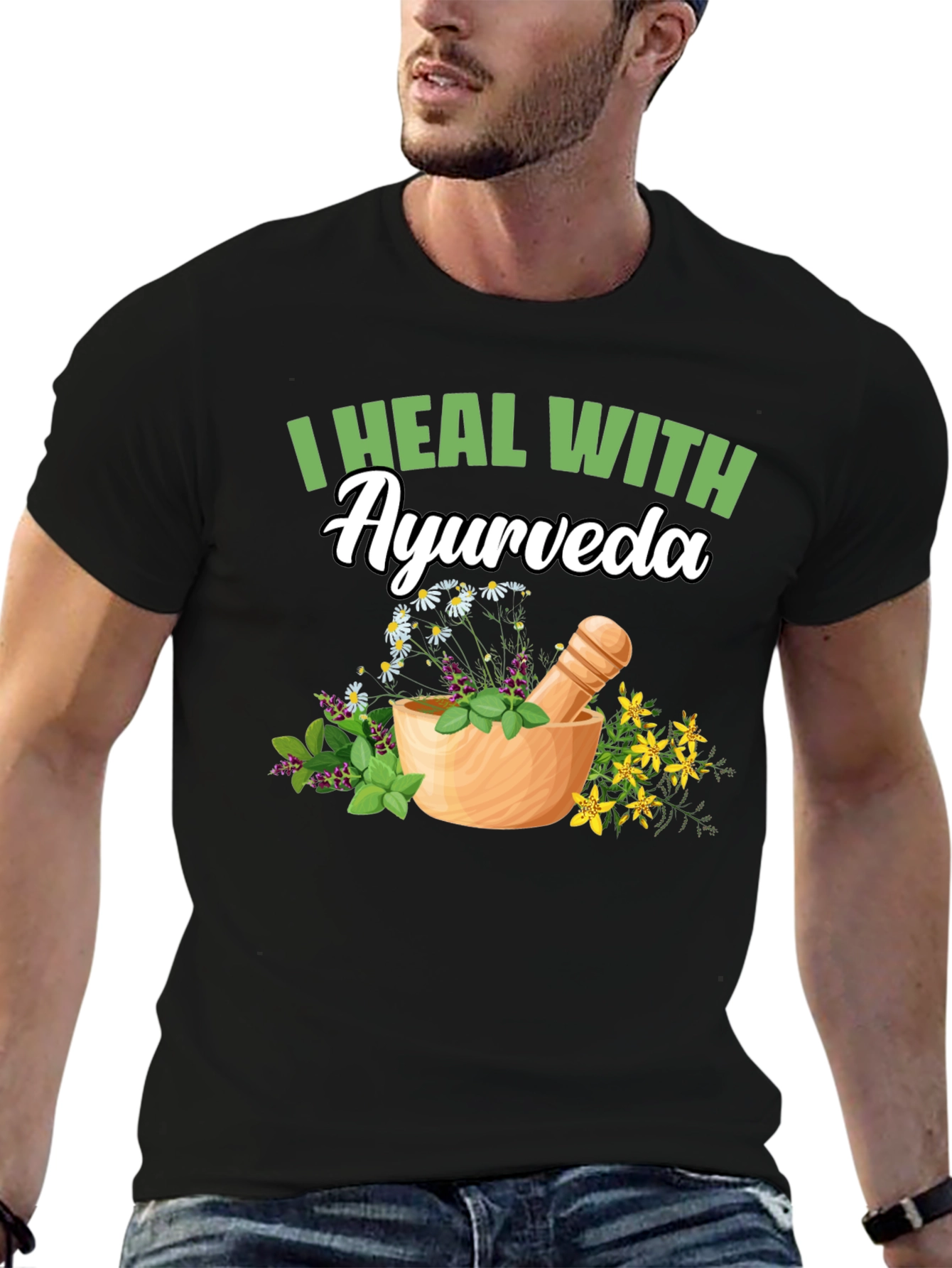 Ayurveda Healing T-Shirt - Natural Remedy Design