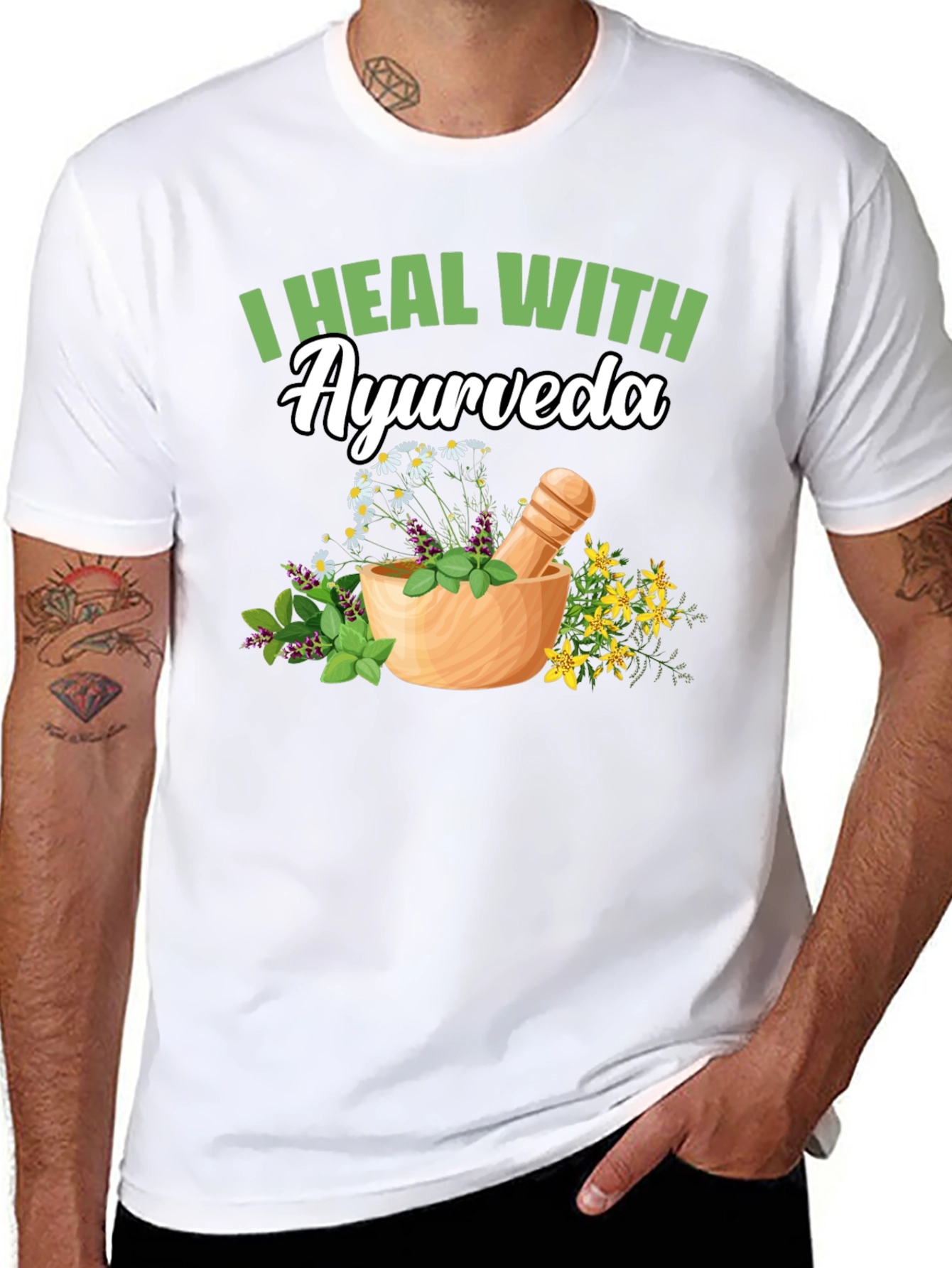 Ayurveda Healing T-Shirt - Natural Remedy Design