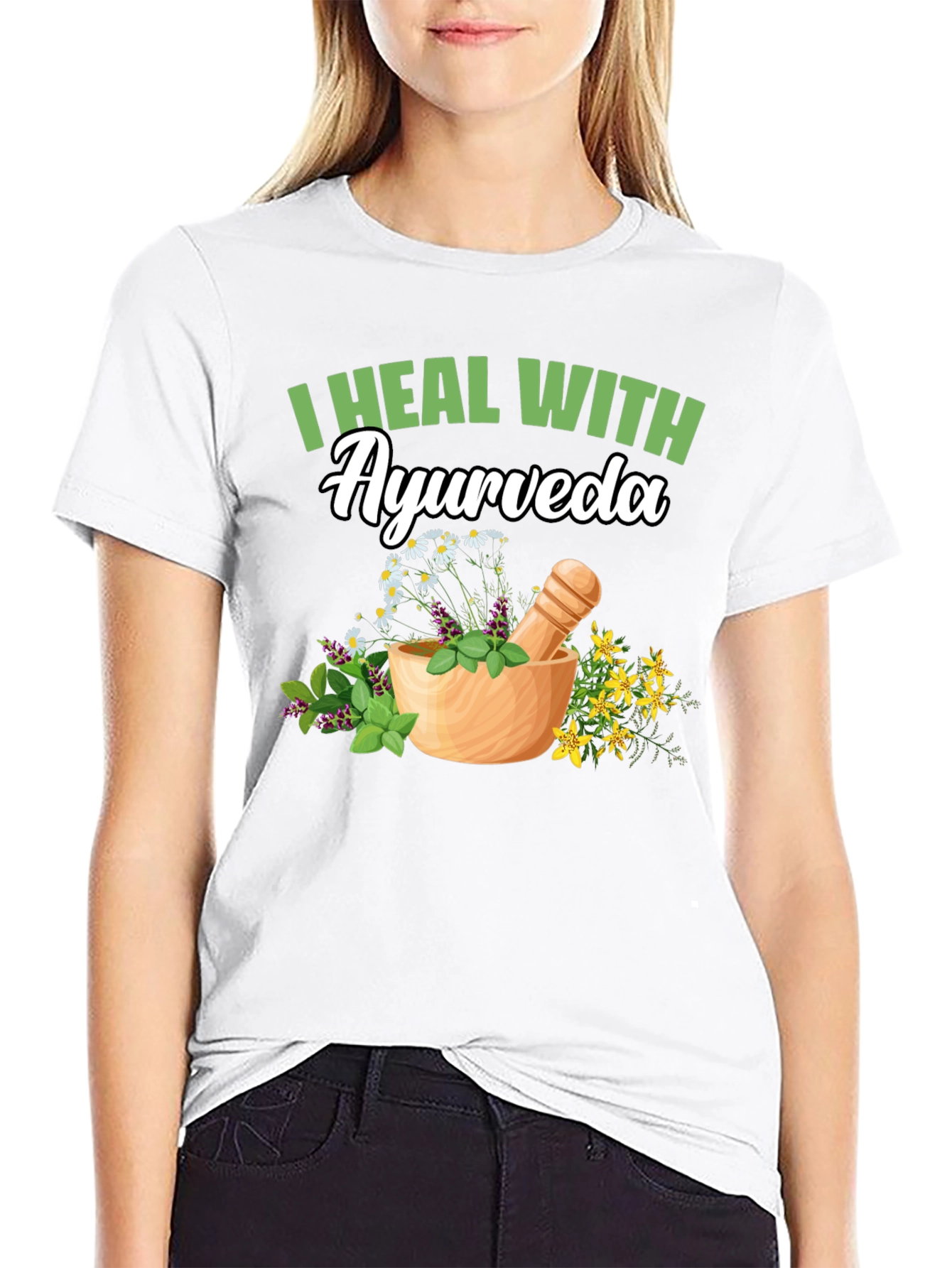 Ayurveda Healing T-Shirt - Natural Remedy Design